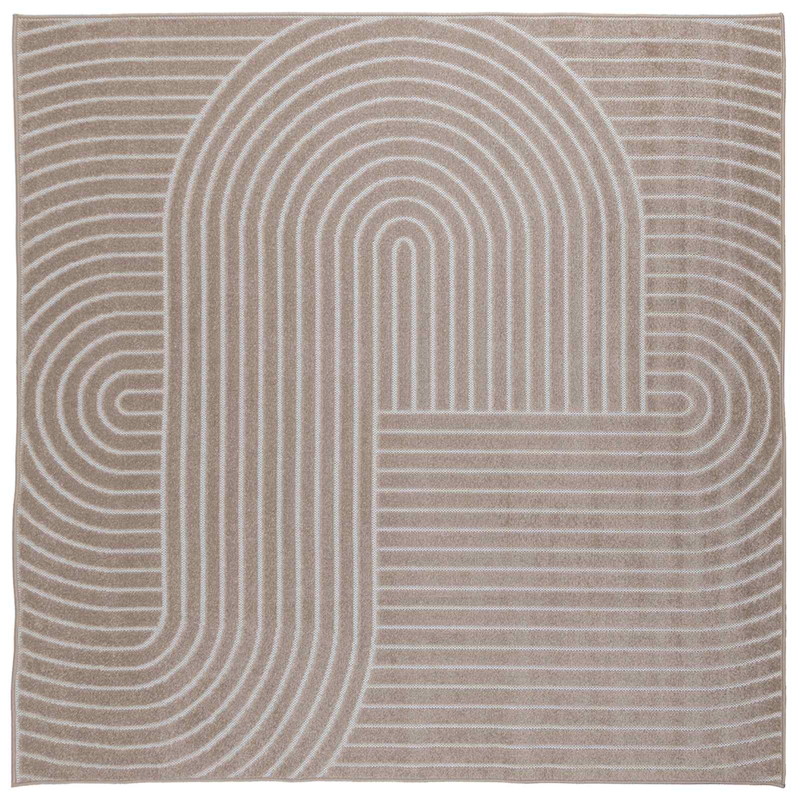 vidaXL Dywany pokojowe Kwadrat PALMERAS Beżowy 120 x 120 cm Poliester