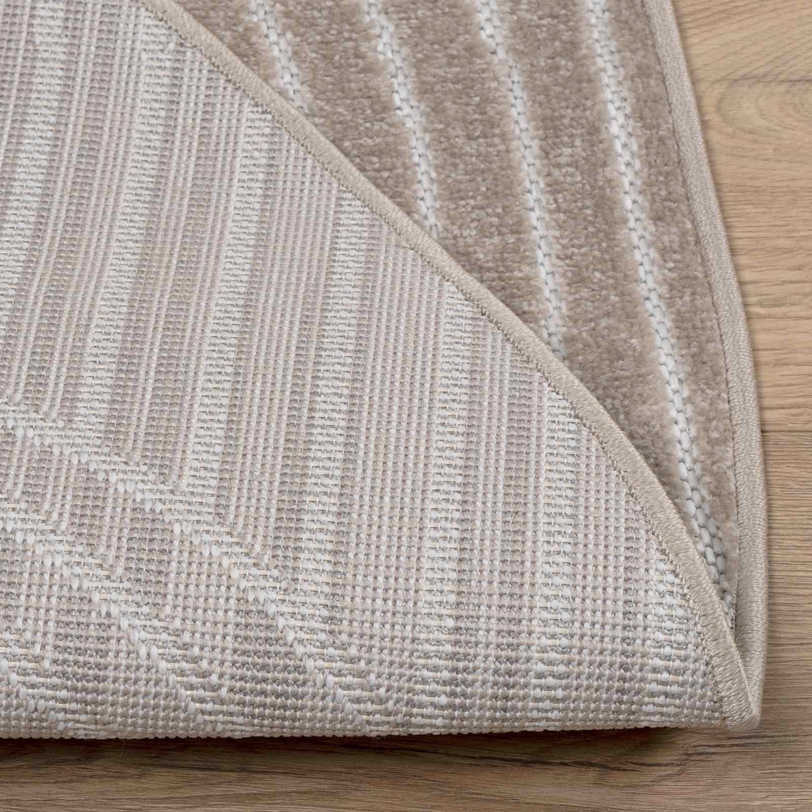 vidaXL Dywany pokojowe Okrągły PALMERAS Beżowy Ø 120 CM Poliester