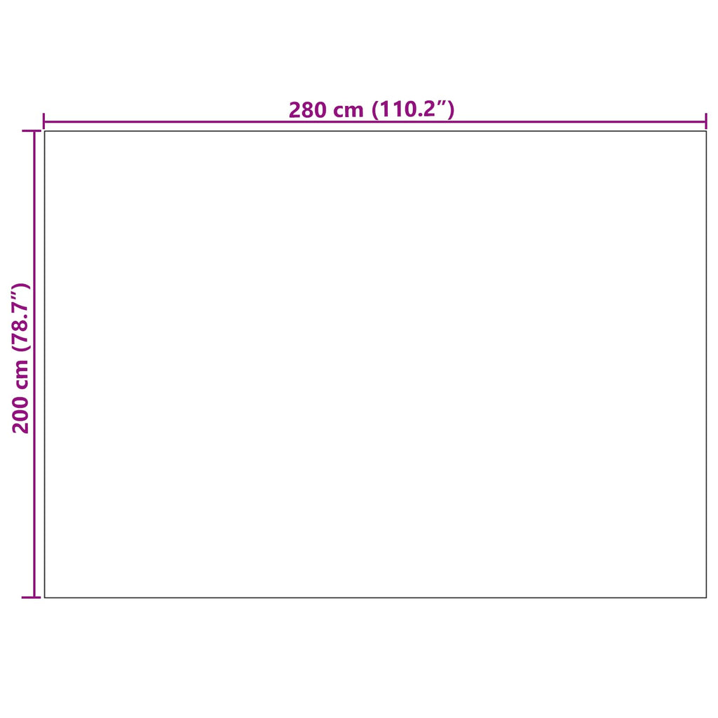 vidaXL Dywany pokojowe PALMERAS Zielony 200 x 280 cm Poliester
