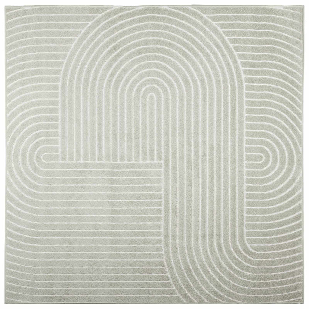 vidaXL Dywany pokojowe Kwadrat PALMERAS Zielony 200 x 200 cm Poliester