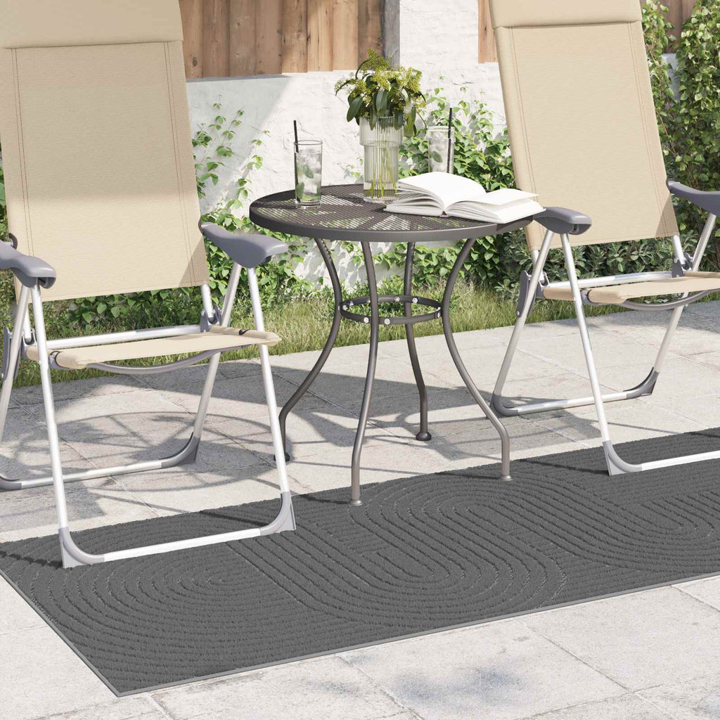 vidaXL Dywan wewnętrzny i zewnętrzny PALMERAS Antracyt 80 x 150 cm