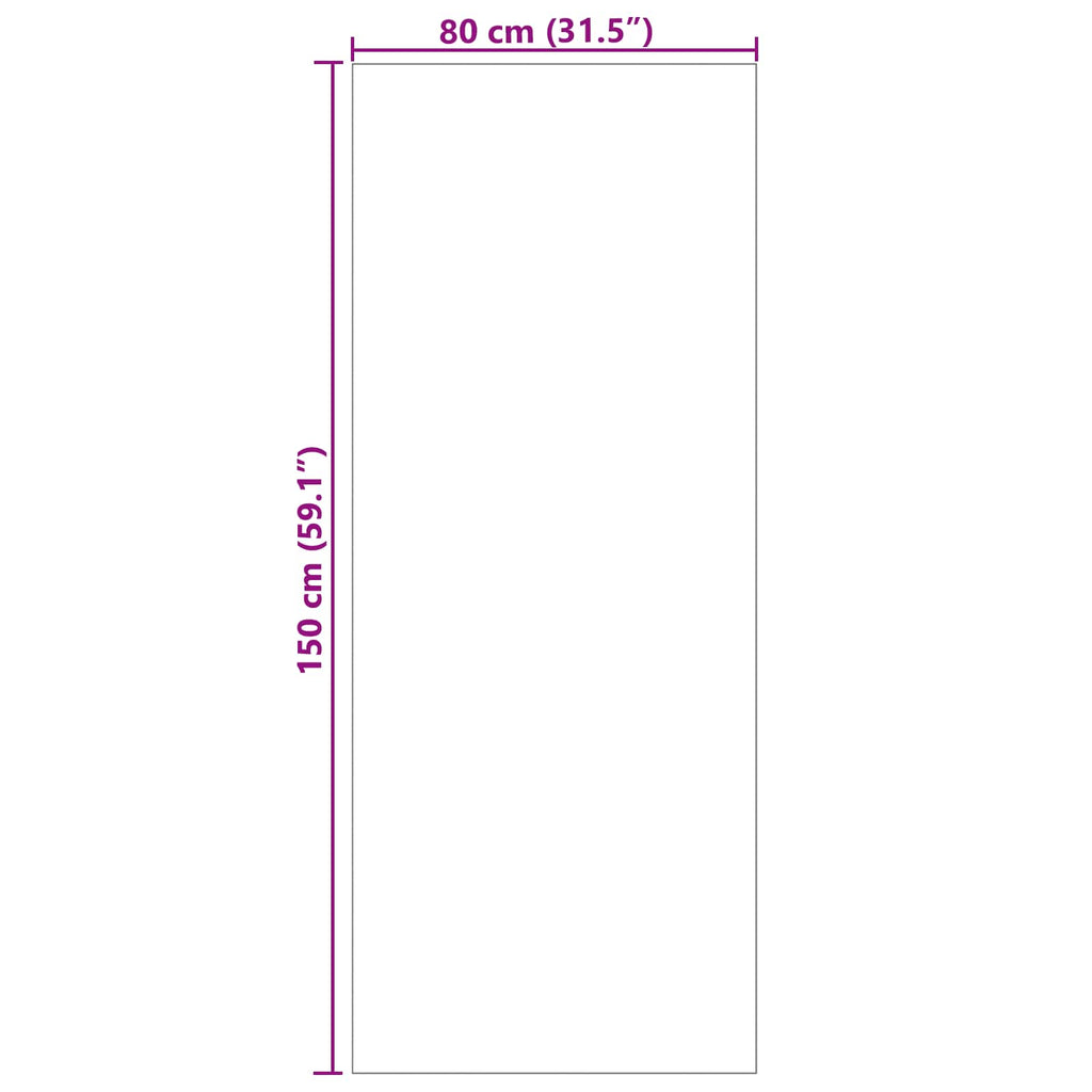 vidaXL Dywan wewnętrzny i zewnętrzny PALMERAS Antracyt 80 x 150 cm