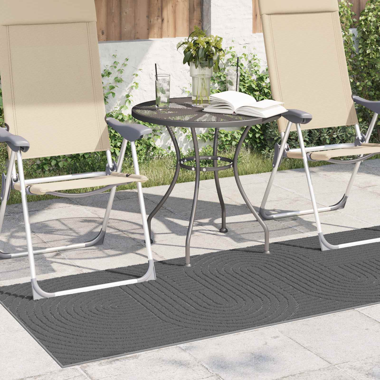 vidaXL Dywany pokojowe PALMERAS Antracyt 200 x 80 cm Poliester