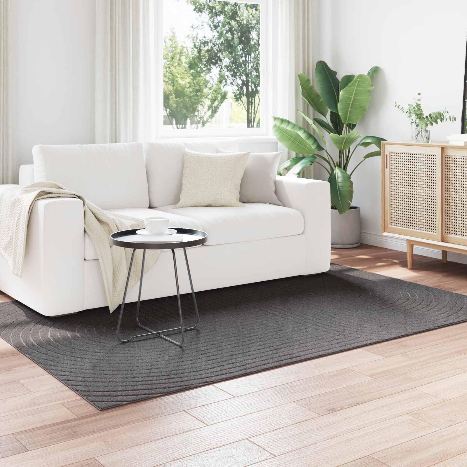 vidaXL Dywany pokojowe PALMERAS Antracyt 200 x 140 cm Poliester