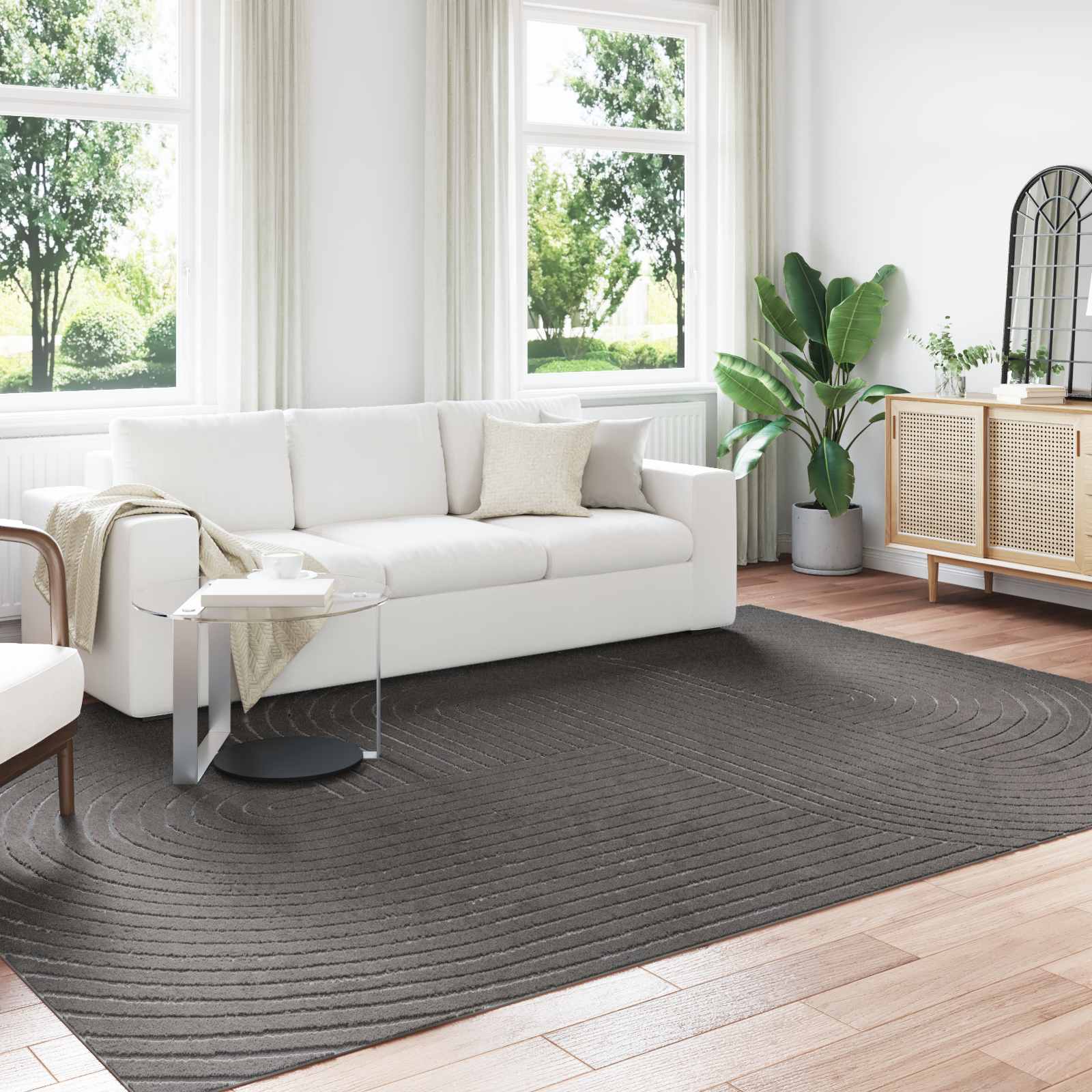 vidaXL Dywany pokojowe PALMERAS Antracyt 340 x 240 cm Poliester