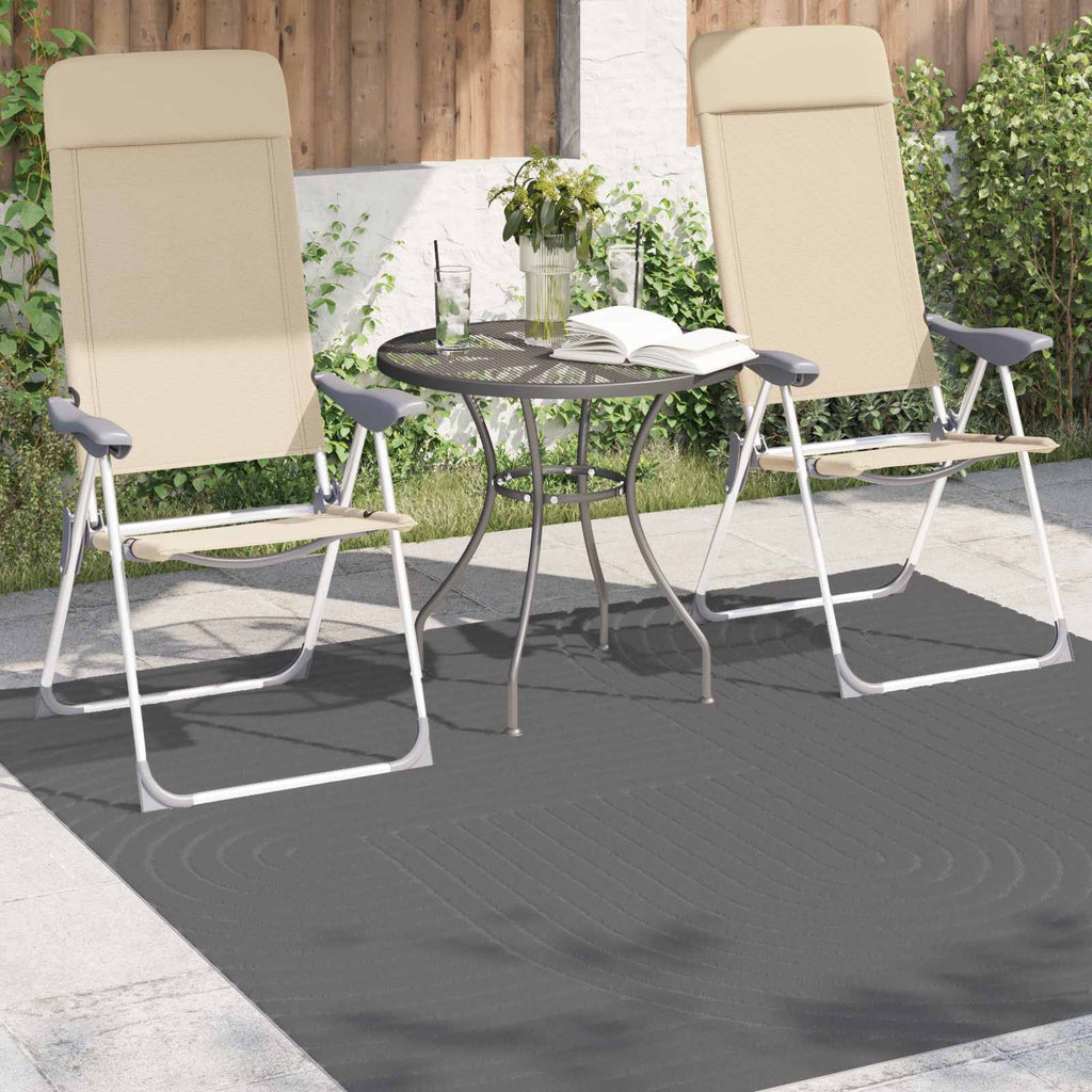 vidaXL Dywany pokojowe Kwadrat PALMERAS Antracyt 120 x 120 cm