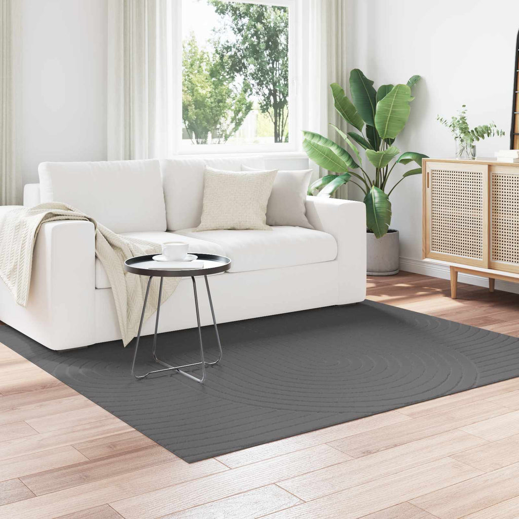 vidaXL Dywany pokojowe Kwadrat PALMERAS Antracyt 200 x 200 cm