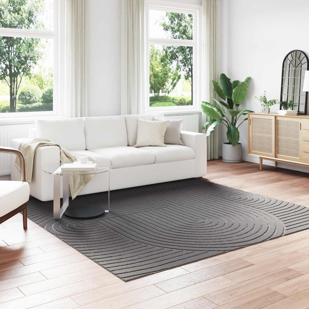 vidaXL Dywany pokojowe Kwadrat PALMERAS Antracyt 240 x 240 cm