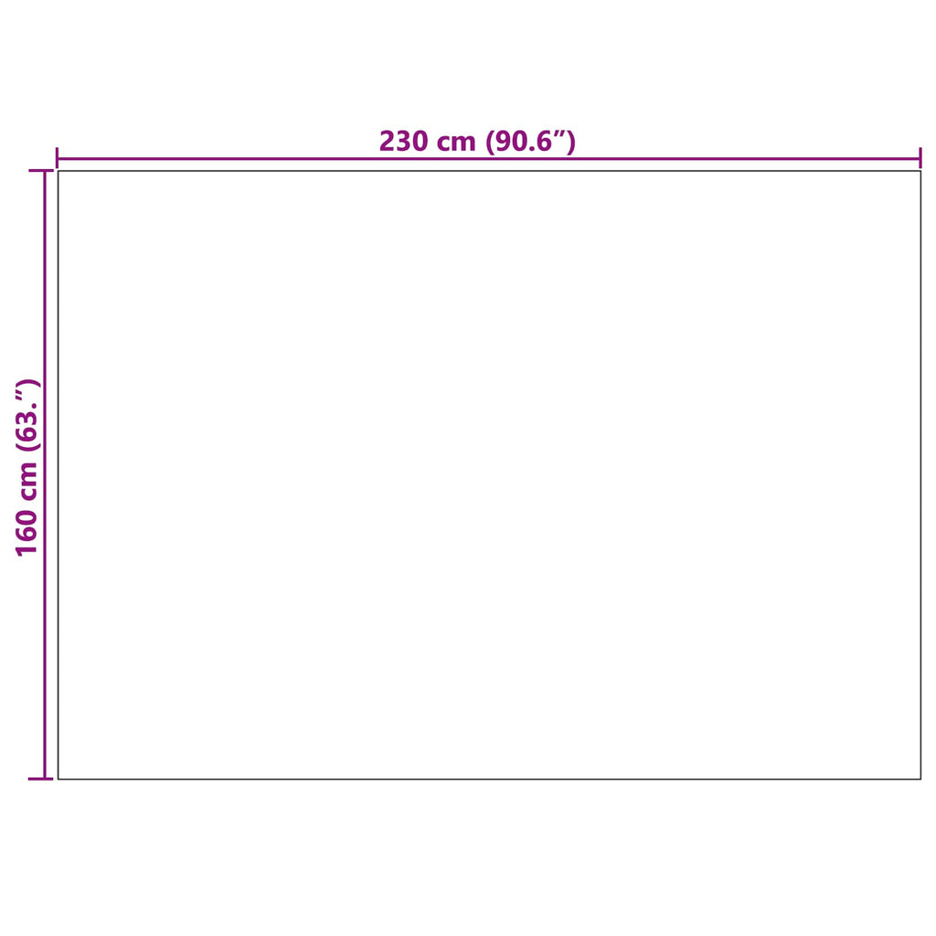 vidaXL Dywany pokojowe PALMERAS Kremowy 230 x 160 cm Poliester