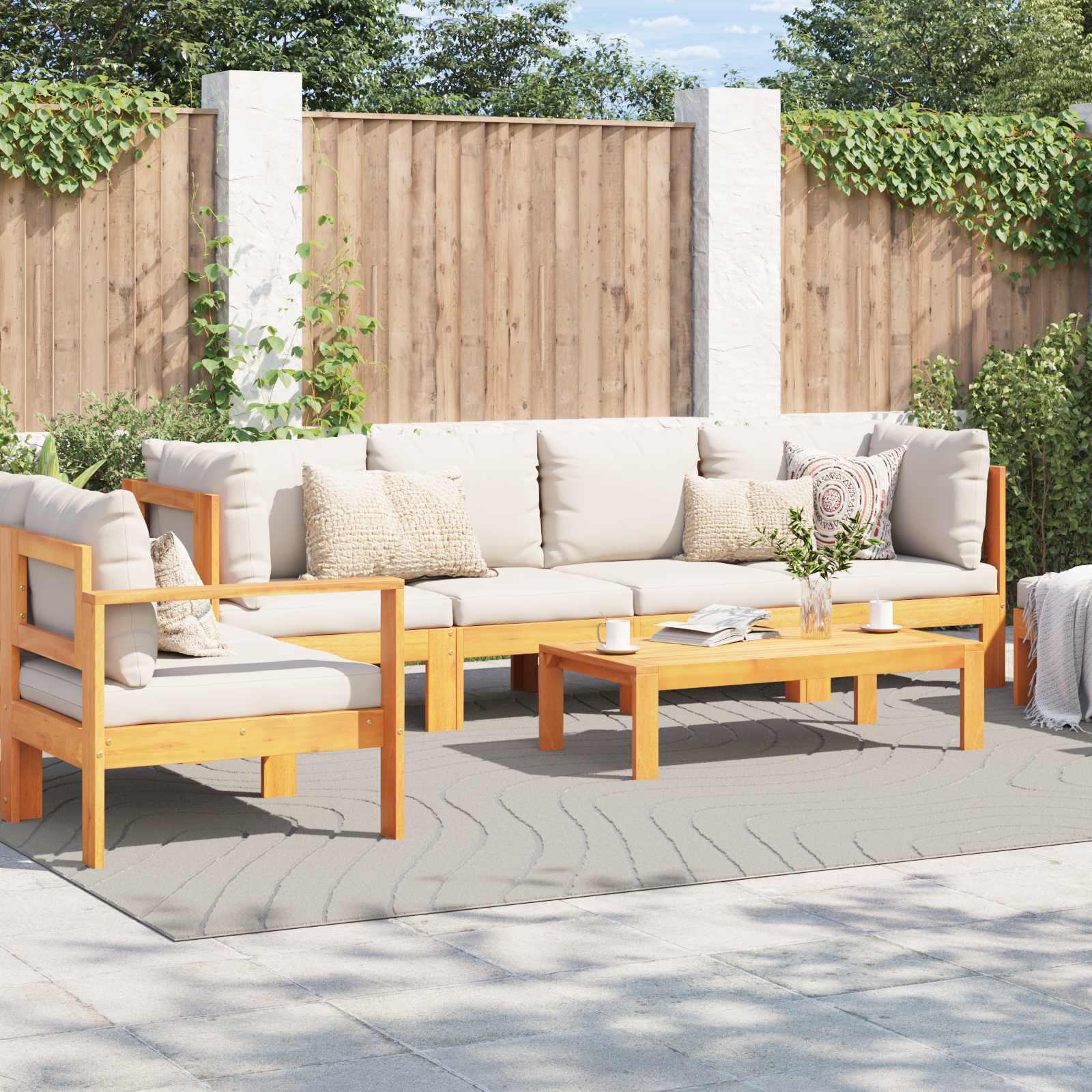 vidaXL Dywany pokojowe PALMERAS Kremowy 280 x 200 cm Poliester