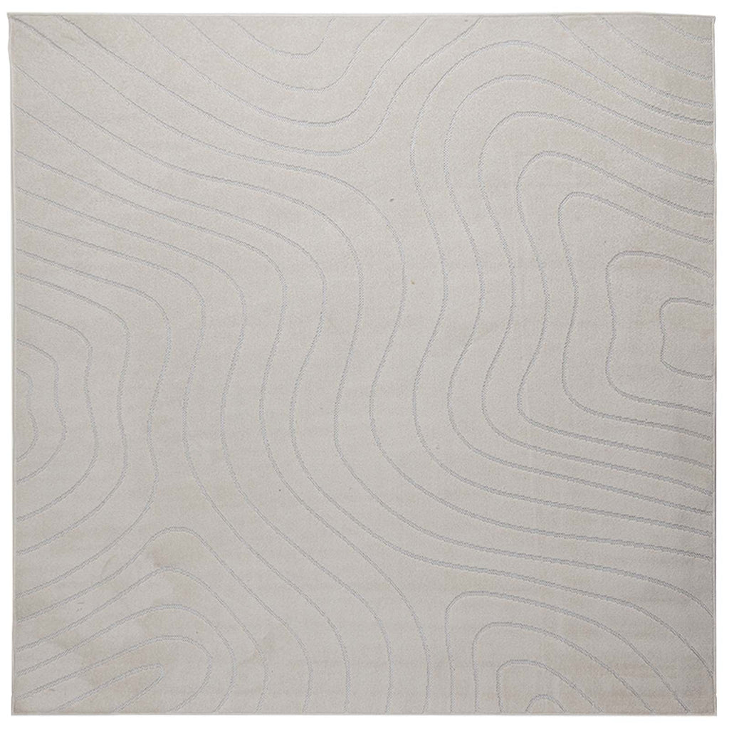 vidaXL Dywany pokojowe Kwadrat PALMERAS Kremowy 200 x 200 cm Poliester