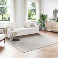 vidaXL Dywany pokojowe Kwadrat PALMERAS Kremowy 240 x 240 cm Poliester