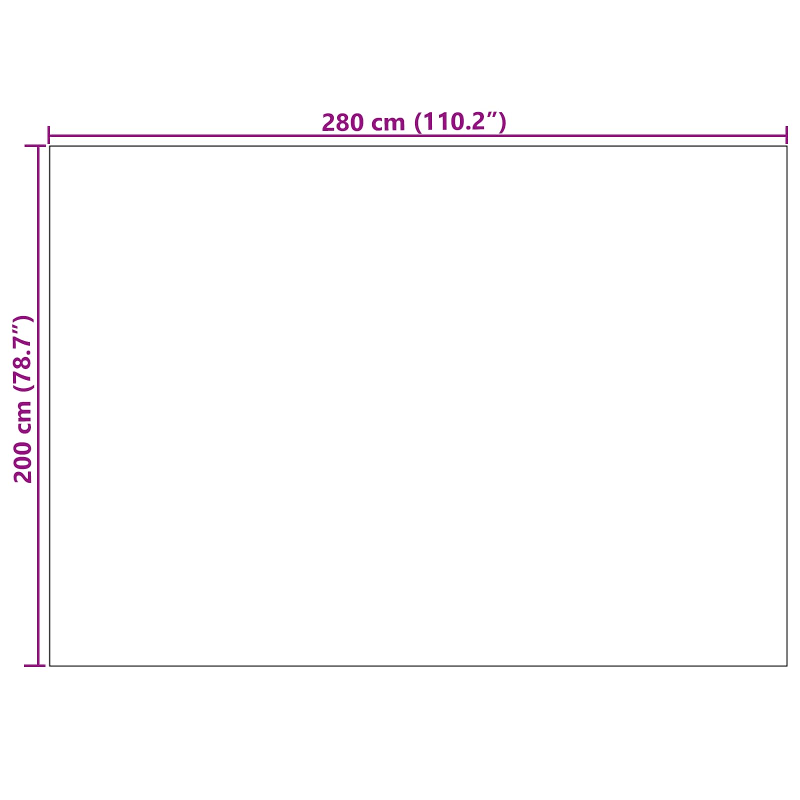 vidaXL Dywany pokojowe PALMERAS Beżowy 200 x 280 cm Poliester