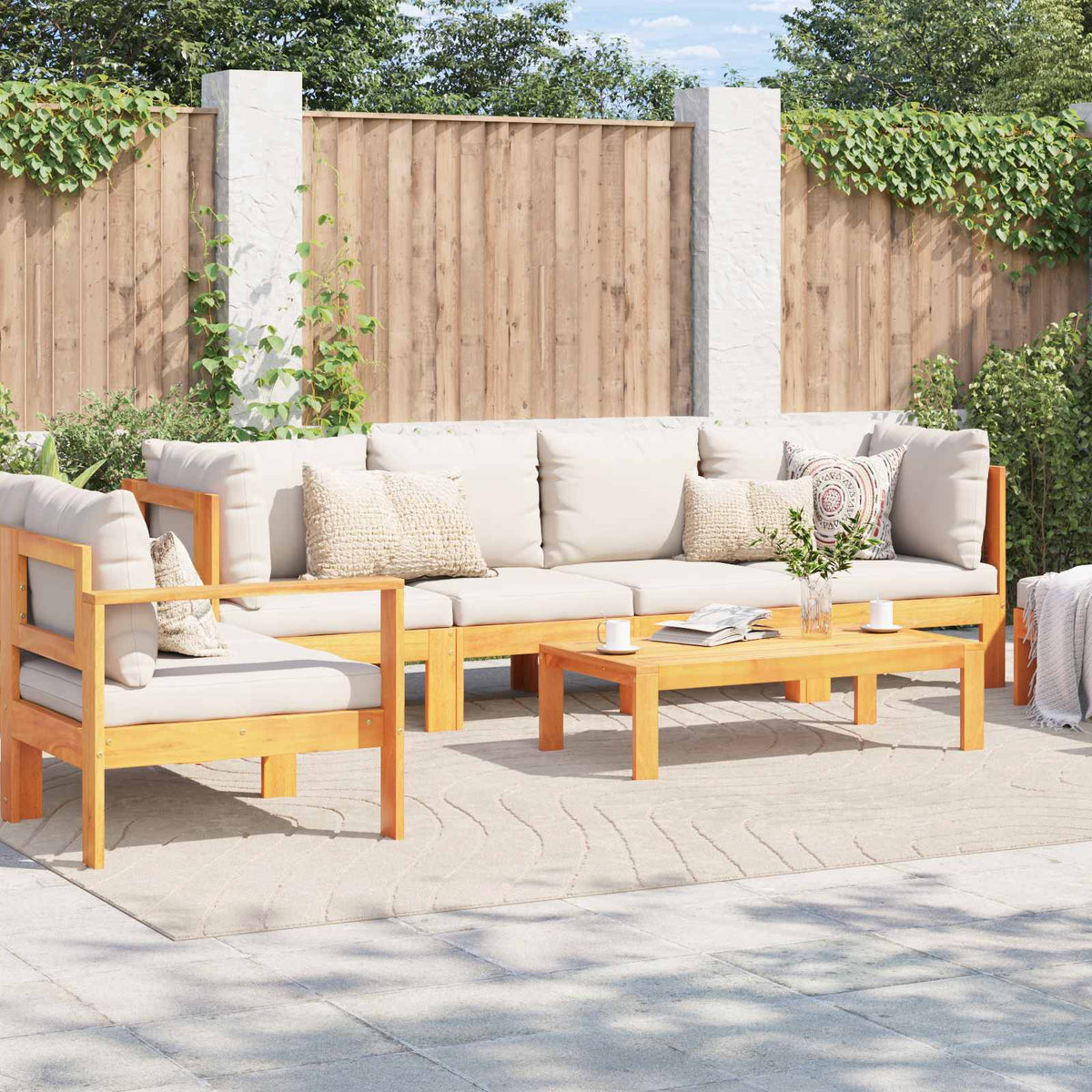 vidaXL Dywan wewnętrzny i zewnętrzny PALMERAS Beżowy 240 x 340 cm