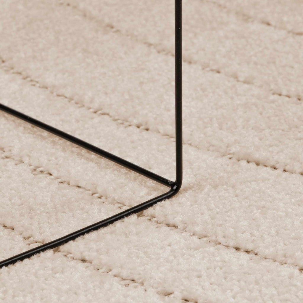 vidaXL Dywany pokojowe Kwadrat PALMERAS Beżowy 200 x 200 cm Poliester