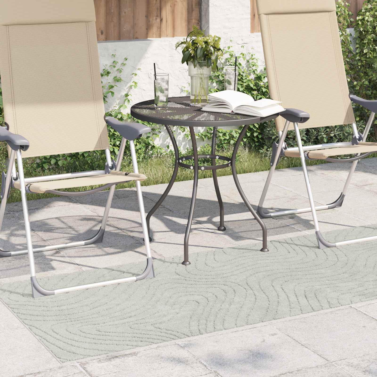 vidaXL Dywany pokojowe PALMERAS Zielony 80 x 200 cm Poliester