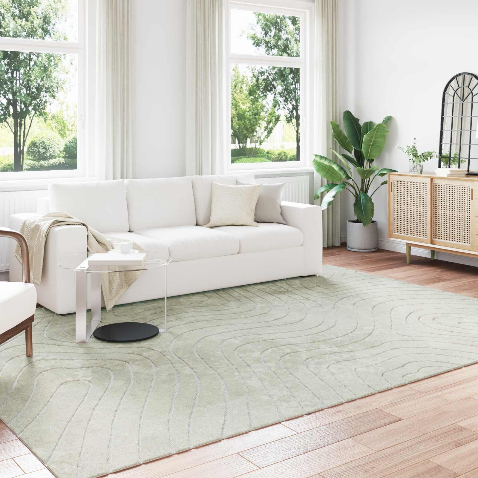 vidaXL Dywany pokojowe PALMERAS Zielony 240 x 340 cm Poliester