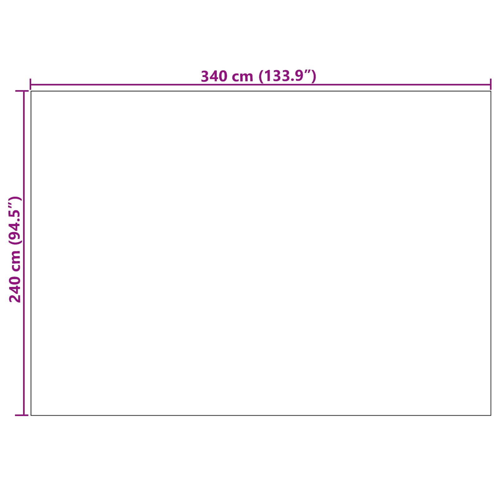 vidaXL Dywany pokojowe PALMERAS Zielony 240 x 340 cm Poliester