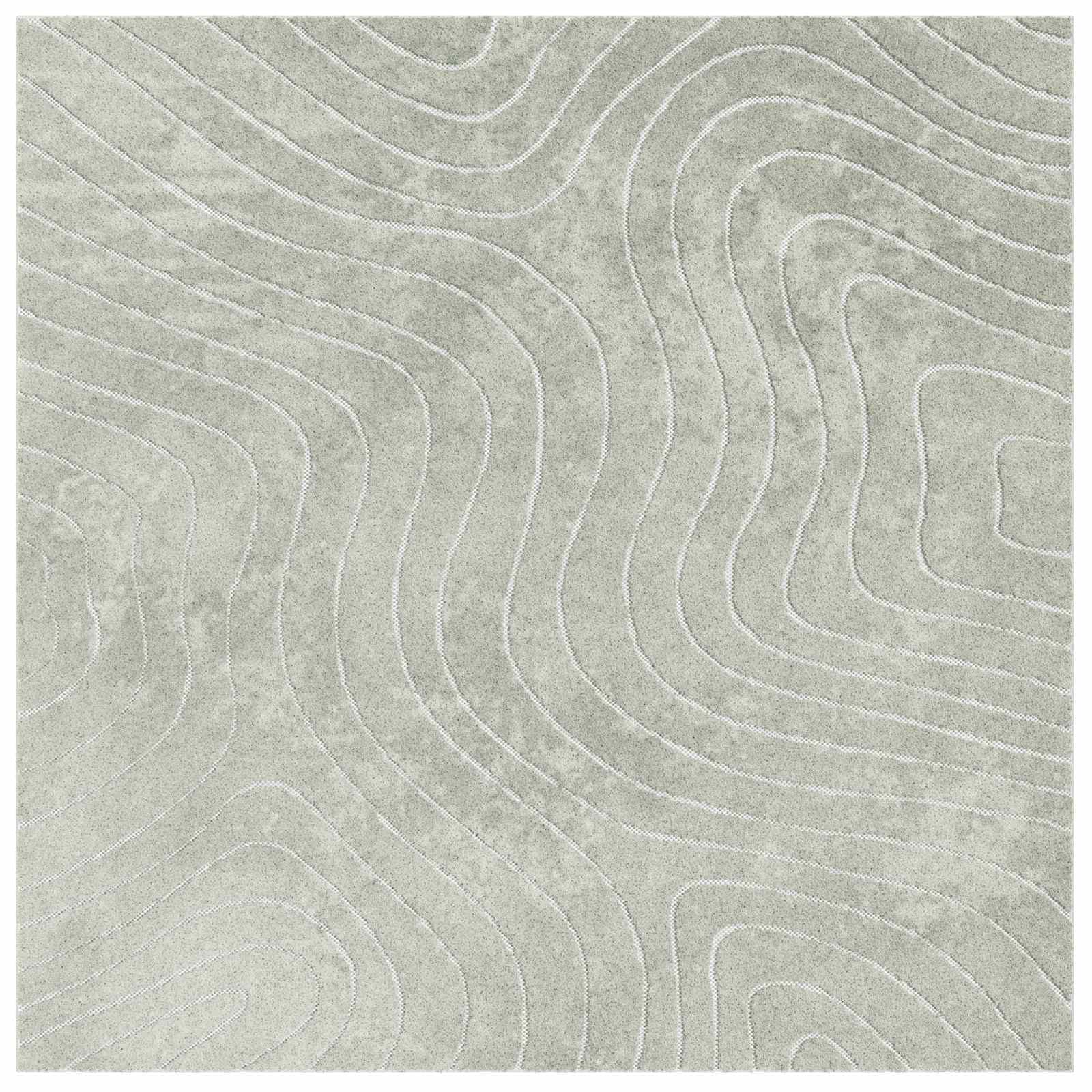 vidaXL Dywany pokojowe Kwadrat PALMERAS Zielony 120 x 120 cm Poliester