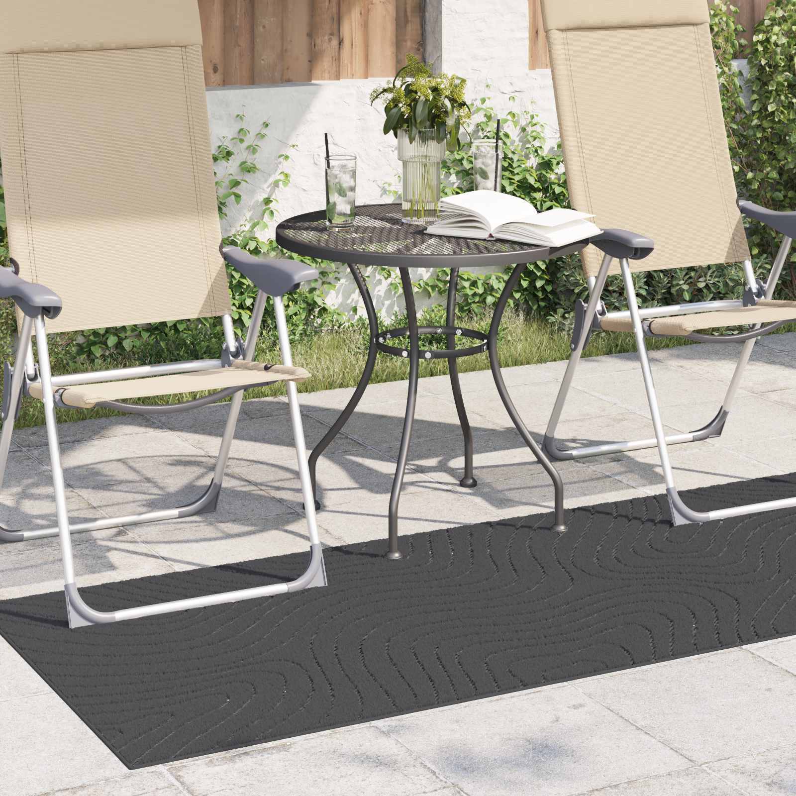 vidaXL Dywany pokojowe PALMERAS Antracyt 200 x 80 cm Poliester
