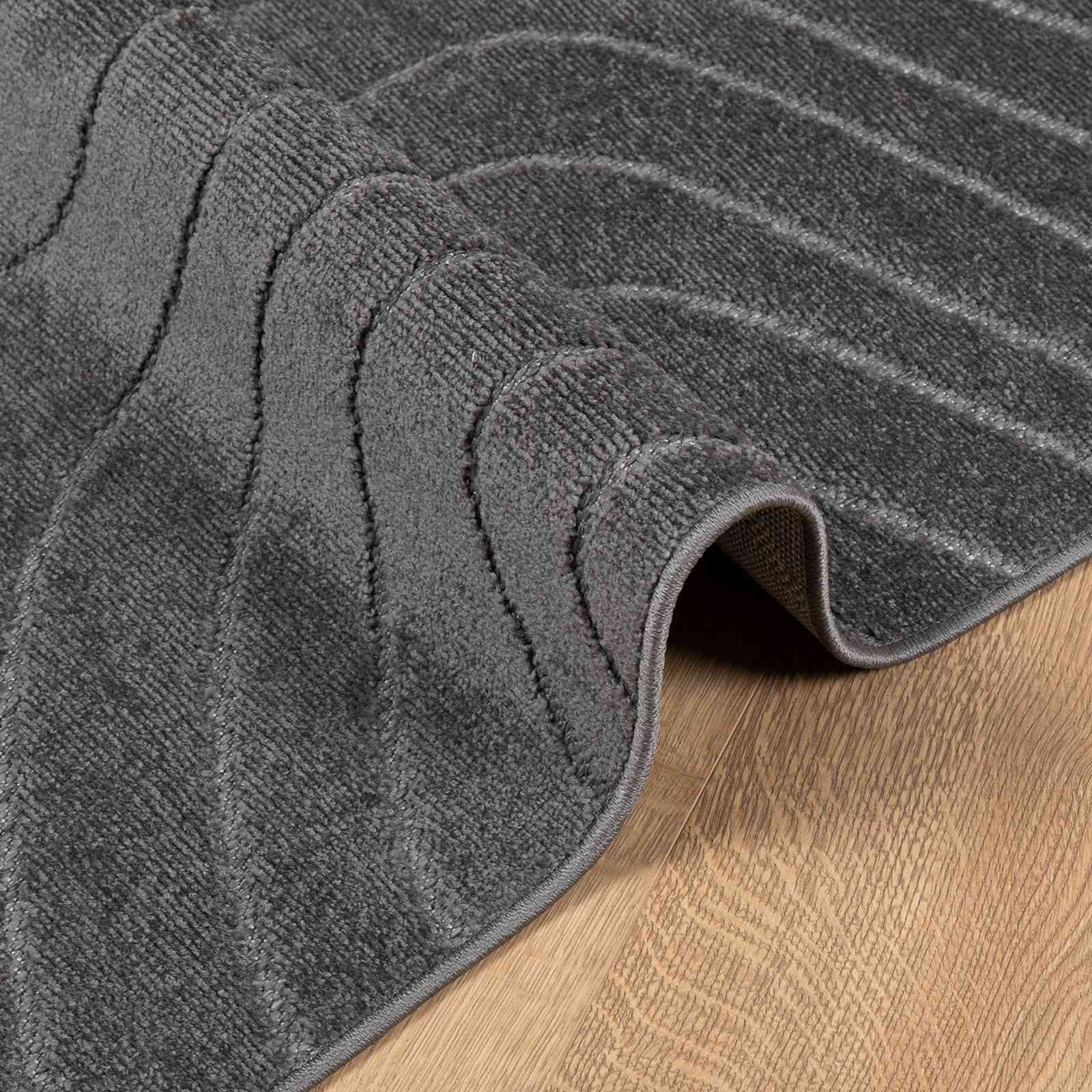 vidaXL Dywany pokojowe Kwadrat PALMERAS Antracyt 200 x 200 cm