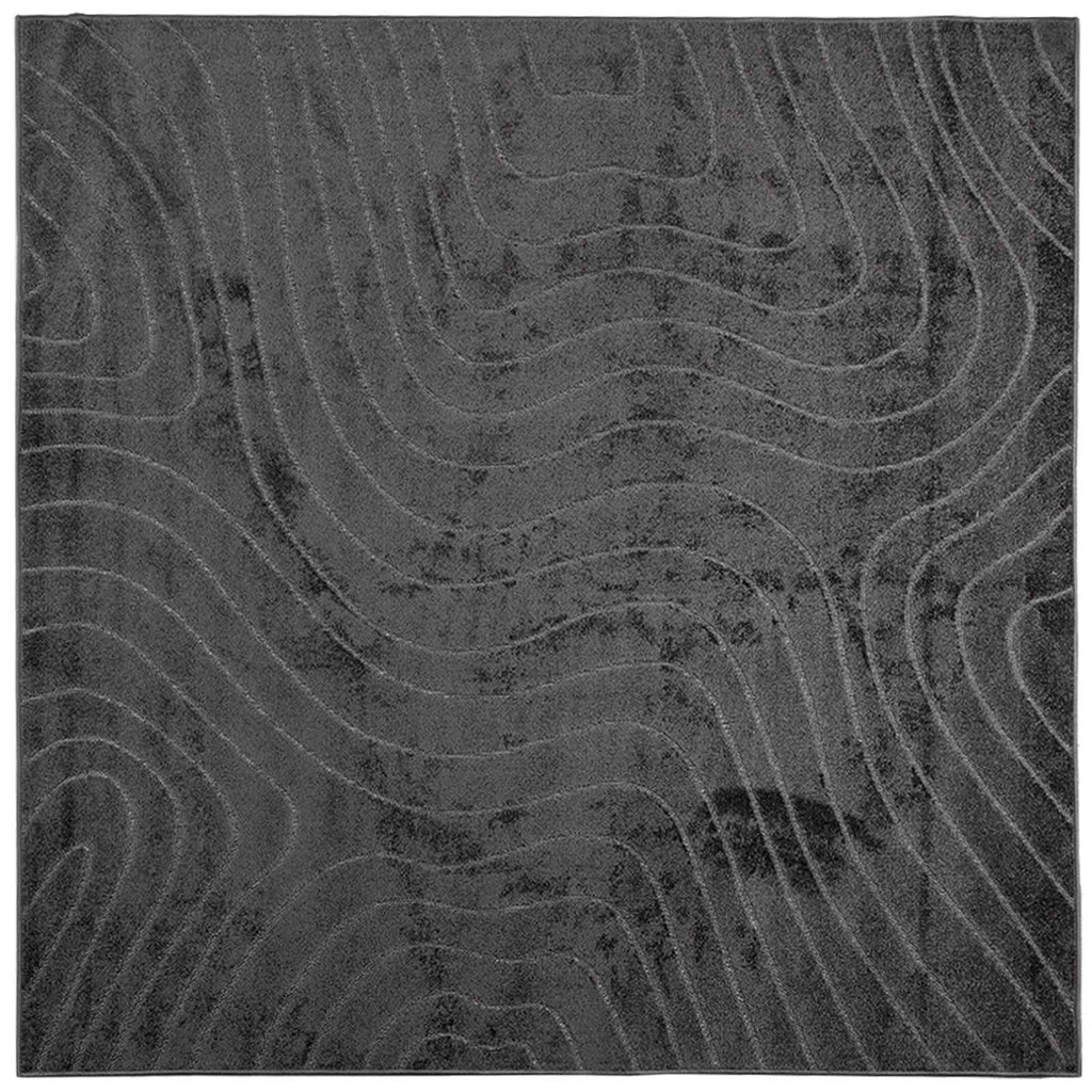 vidaXL Dywany pokojowe Kwadrat PALMERAS Antracyt 200 x 200 cm