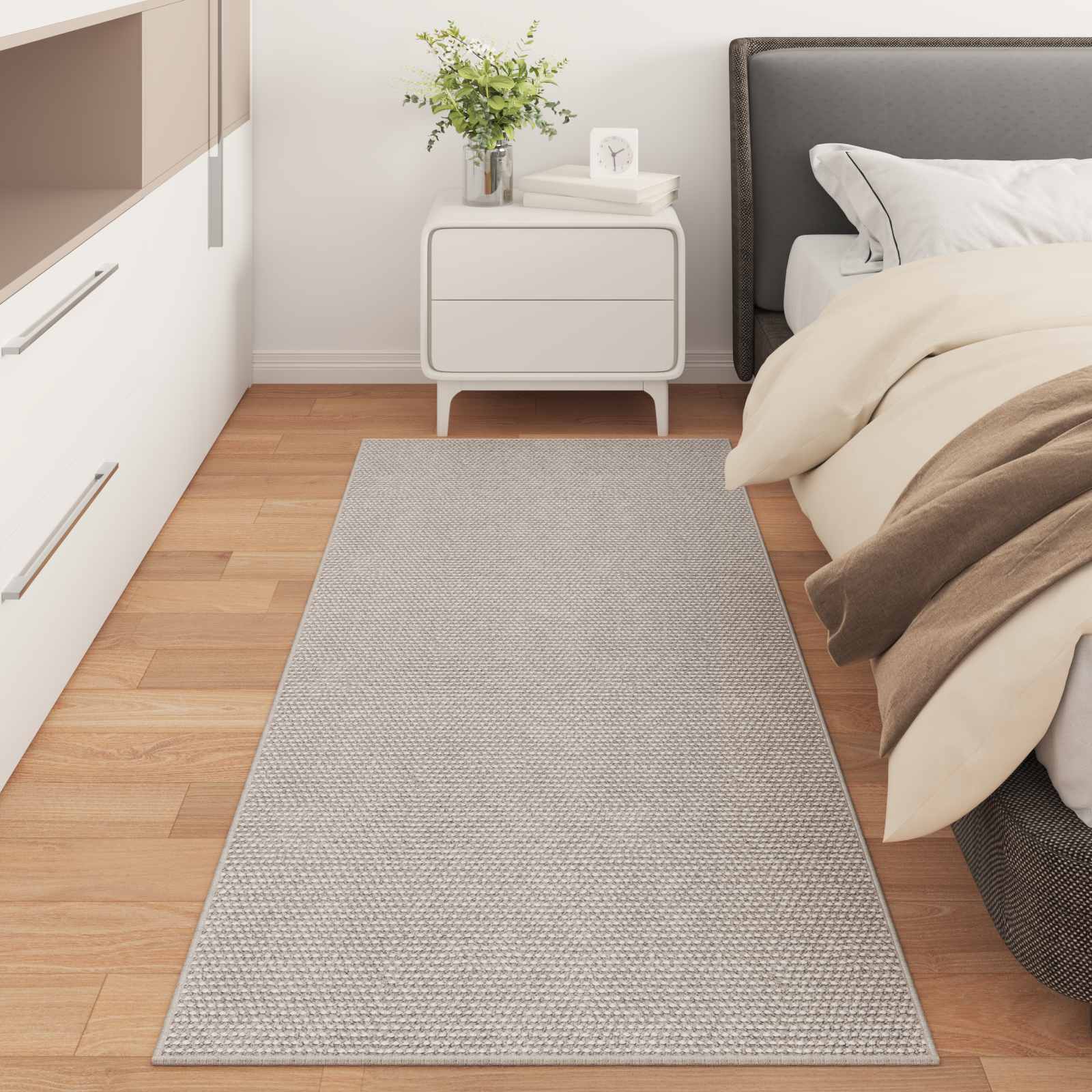 vidaXL Dywany pokojowe Prostokątny LUGO Kremowy 200 x 80 cm Poliester