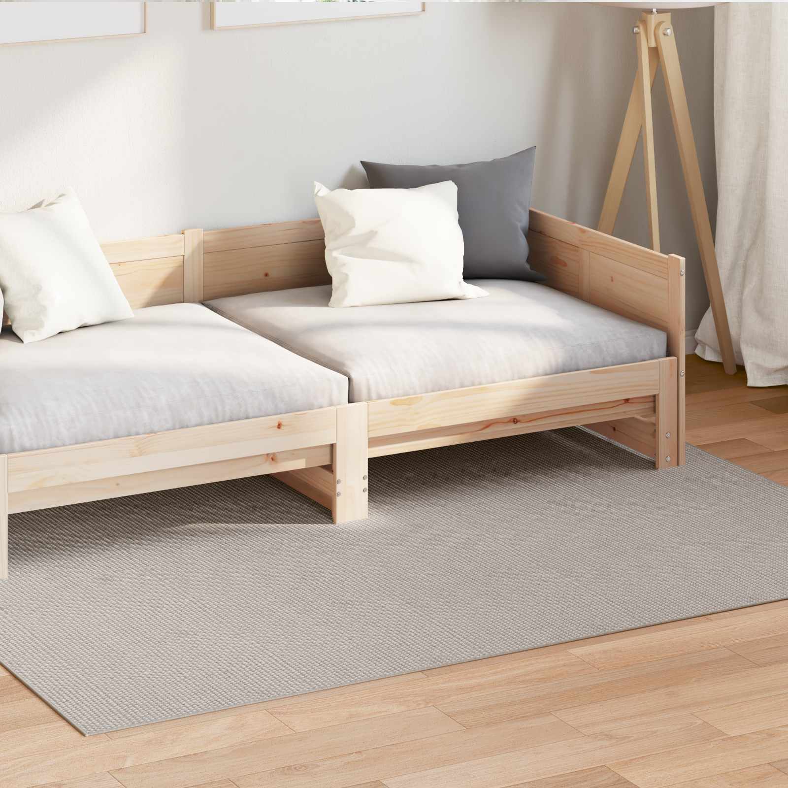 vidaXL Dywany pokojowe Prostokątny LUGO Kremowy 170 x 120 cm Poliester