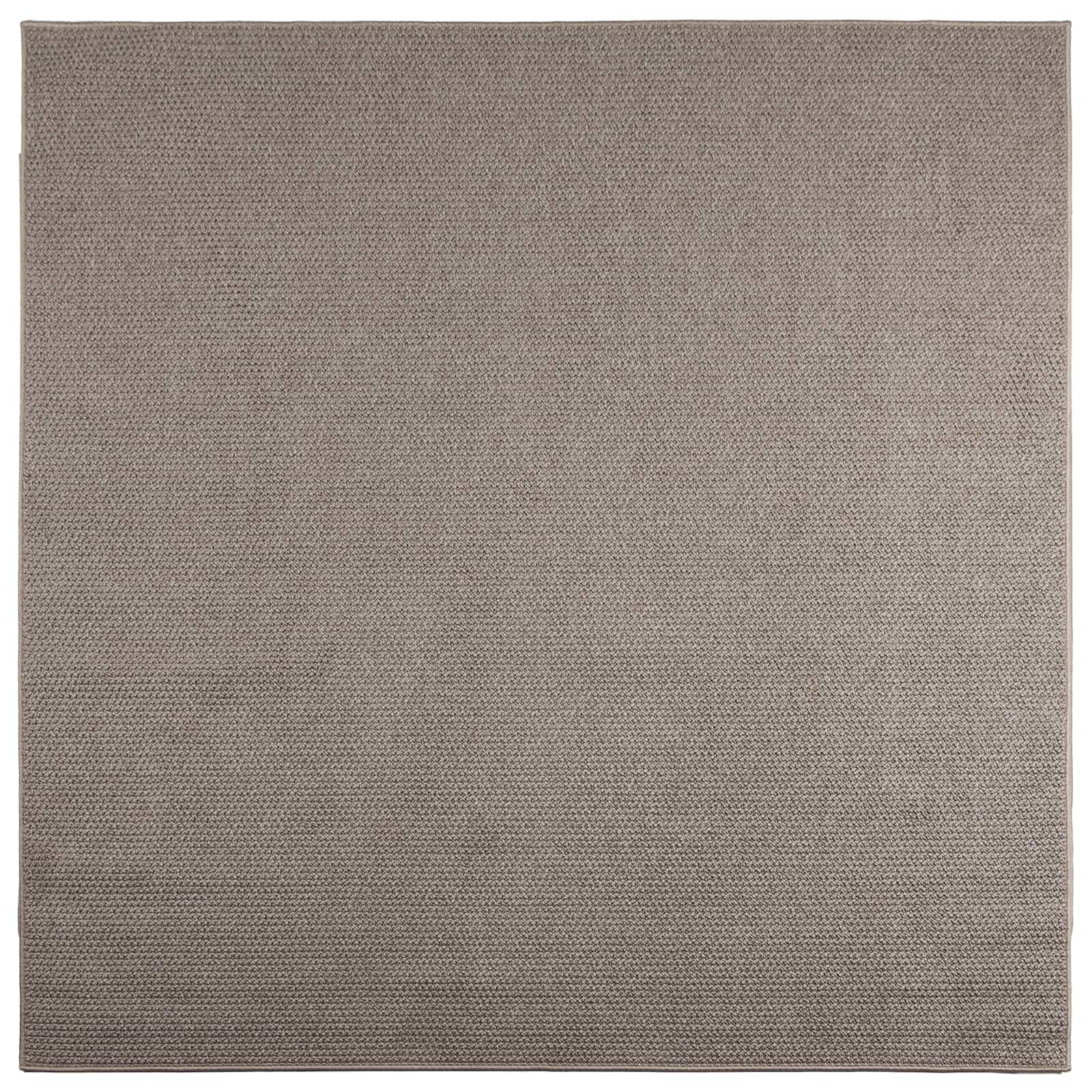vidaXL Dywany pokojowe Kwadrat LUGO Ciemnoszary 120 x 120 cm Poliester