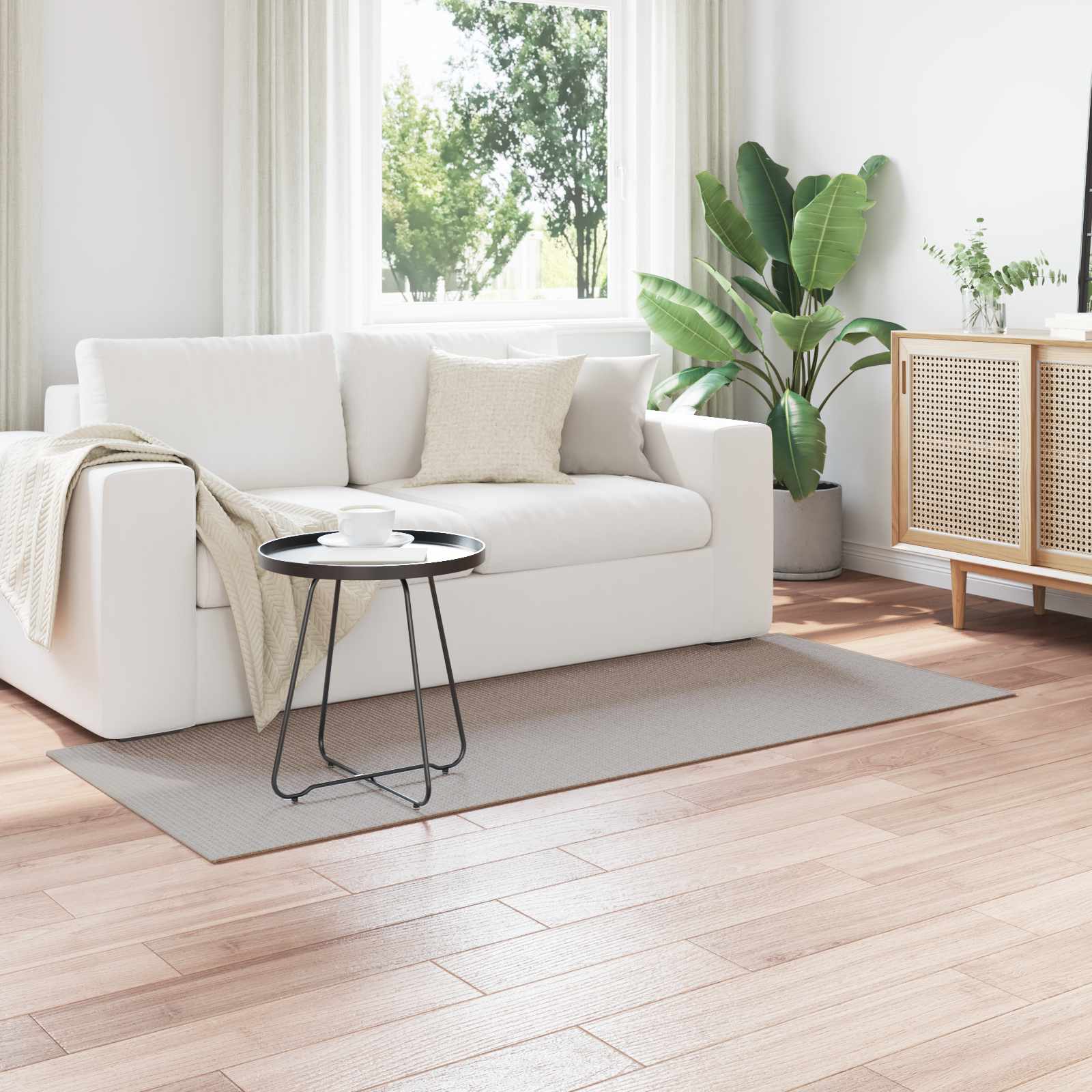 vidaXL Dywany pokojowe LUGO Kremowy i Taupe 150 x 80 cm Poliester