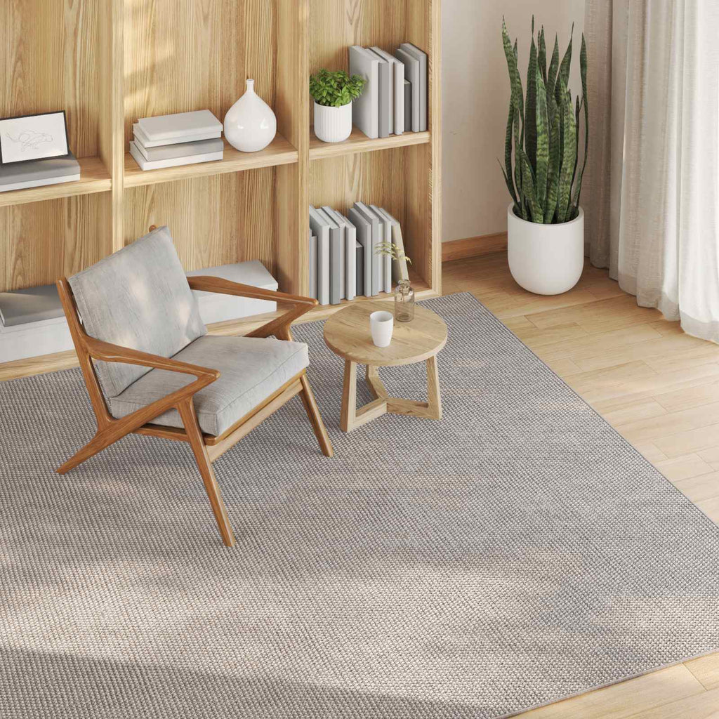 vidaXL Dywany pokojowe LUGO Kremowy i Taupe 120 x 120 cm Poliester
