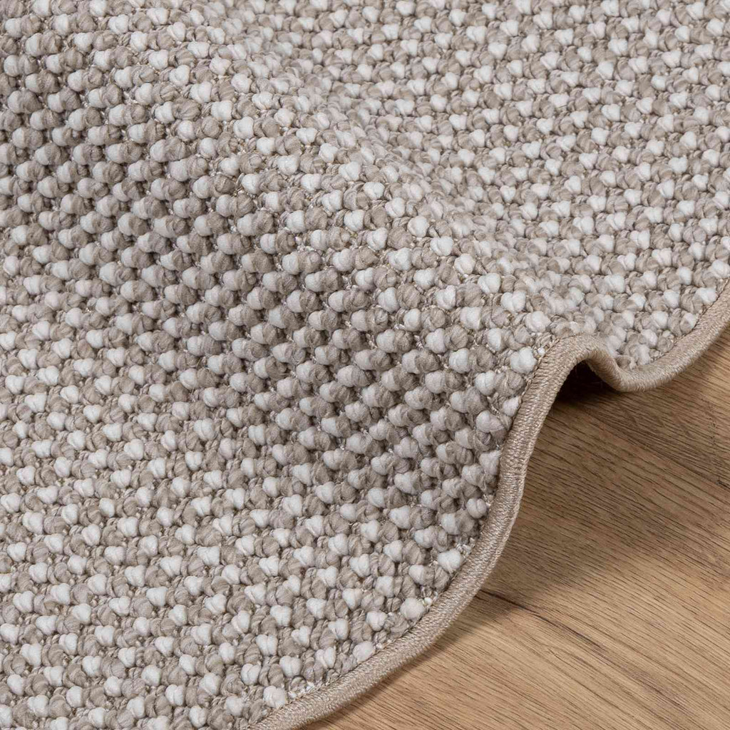 vidaXL Dywany pokojowe Okrągły LUGO Kremowy i Taupe Ø 120 CM Poliester