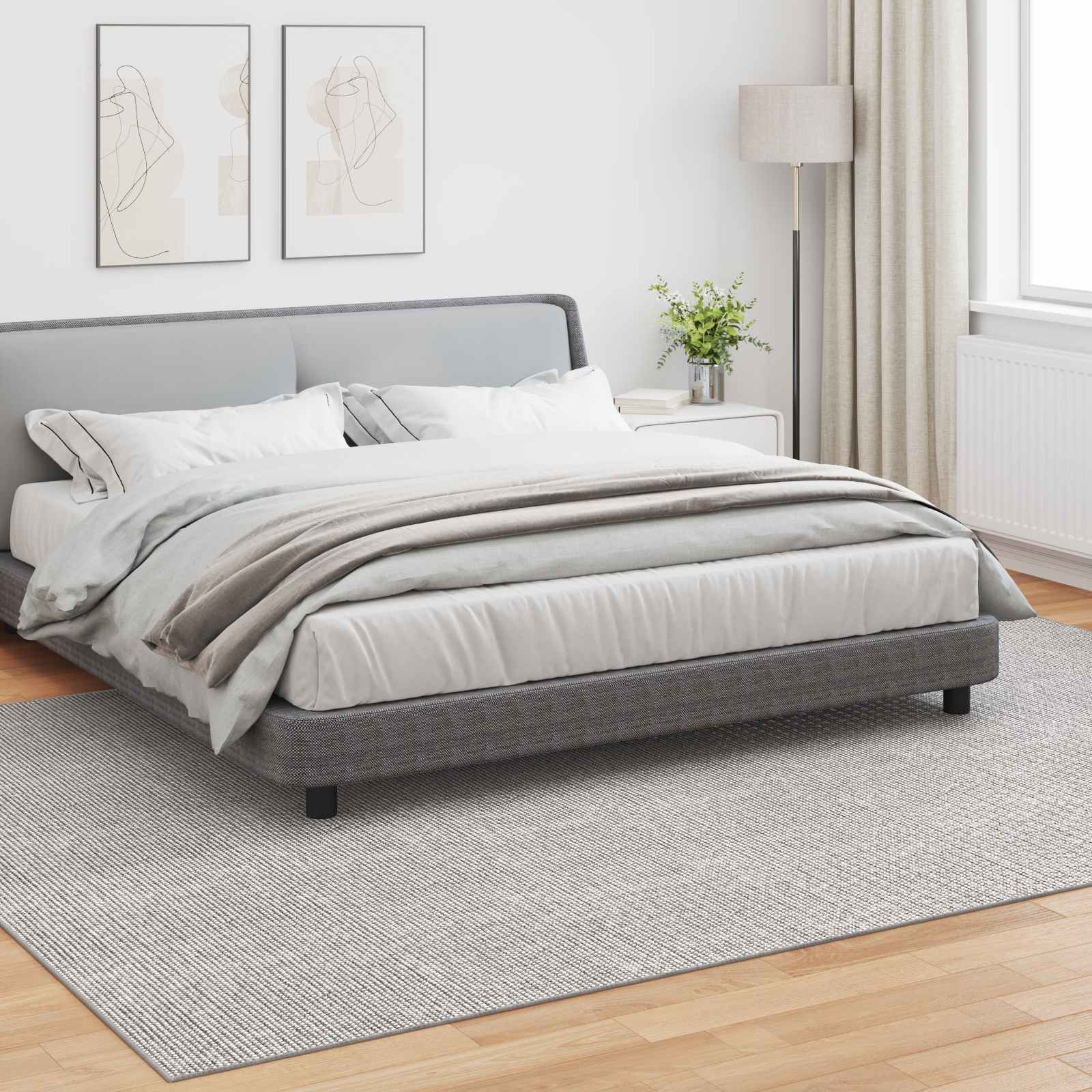 vidaXL Dywany pokojowe LUGO Kremowy i szary 280 x 200 cm Poliester