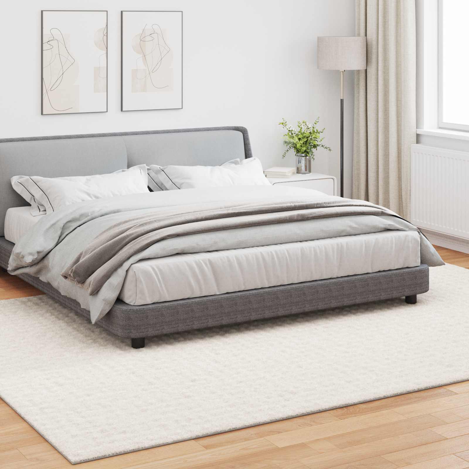 vidaXL Dywany pokojowe SIROLO Kremowy 280 x 200 cm Poliester