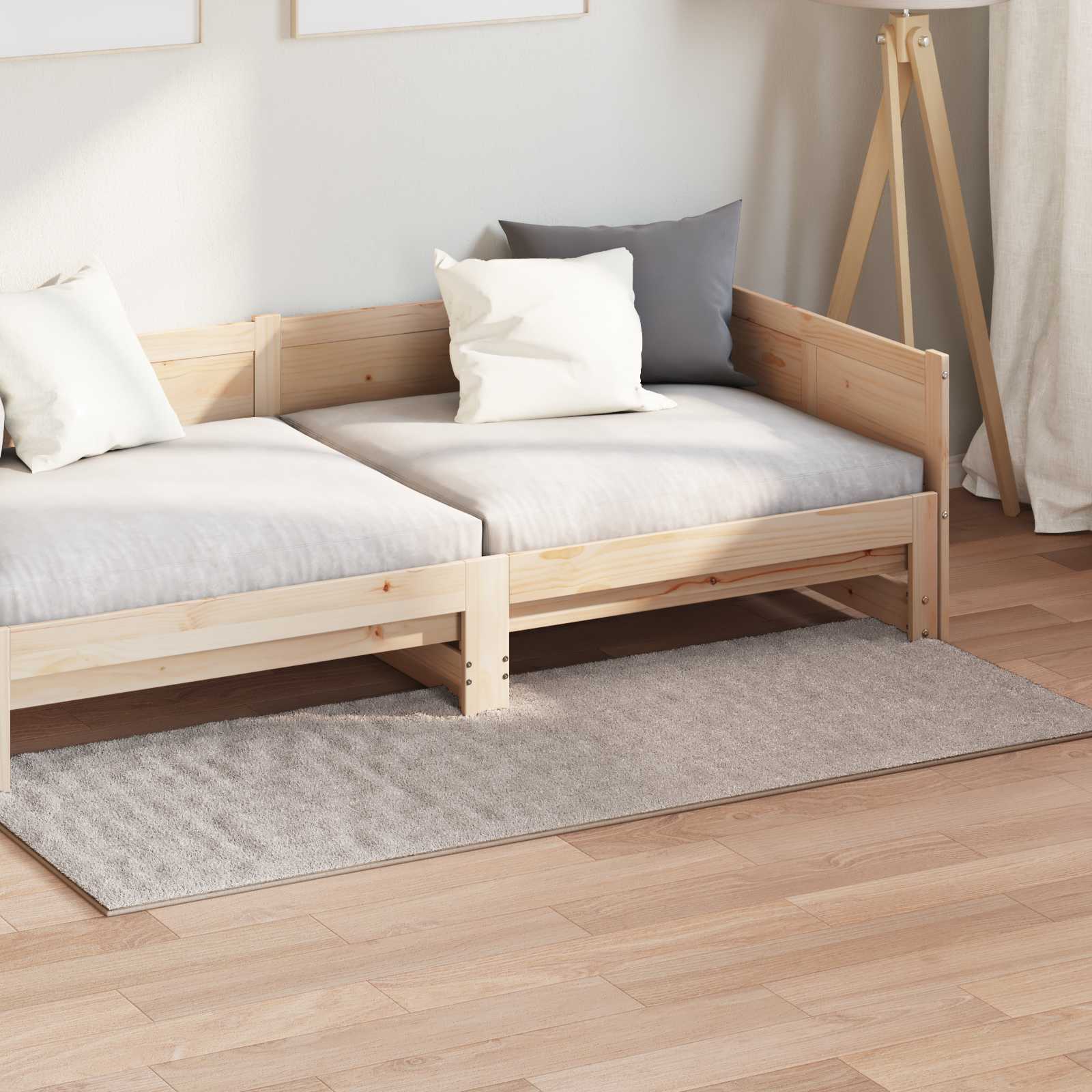 vidaXL Dywany pokojowe SIROLO piaskowy 150 x 80 cm Poliester