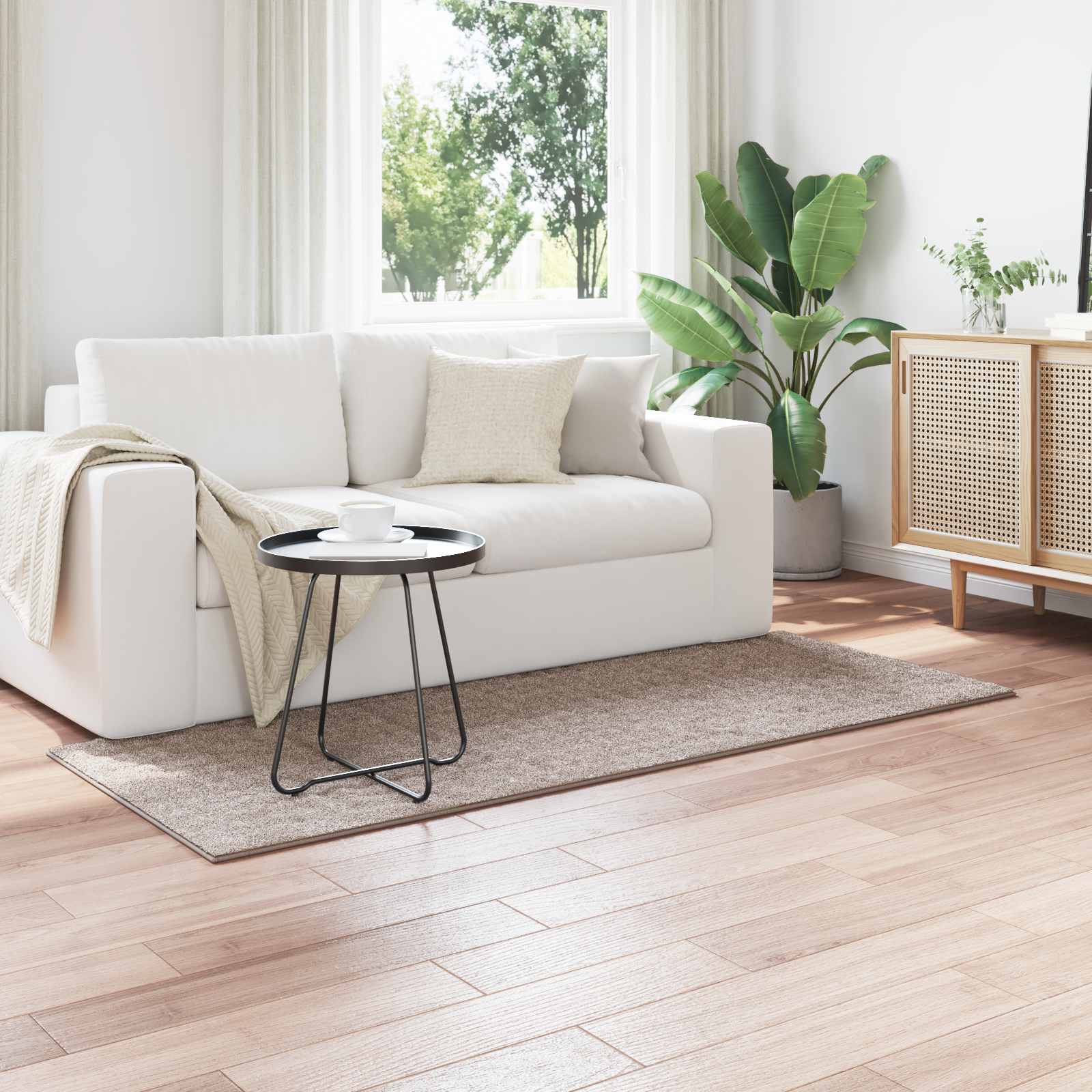 vidaXL Dywany pokojowe SIROLO piaskowy 200 x 80 cm Poliester