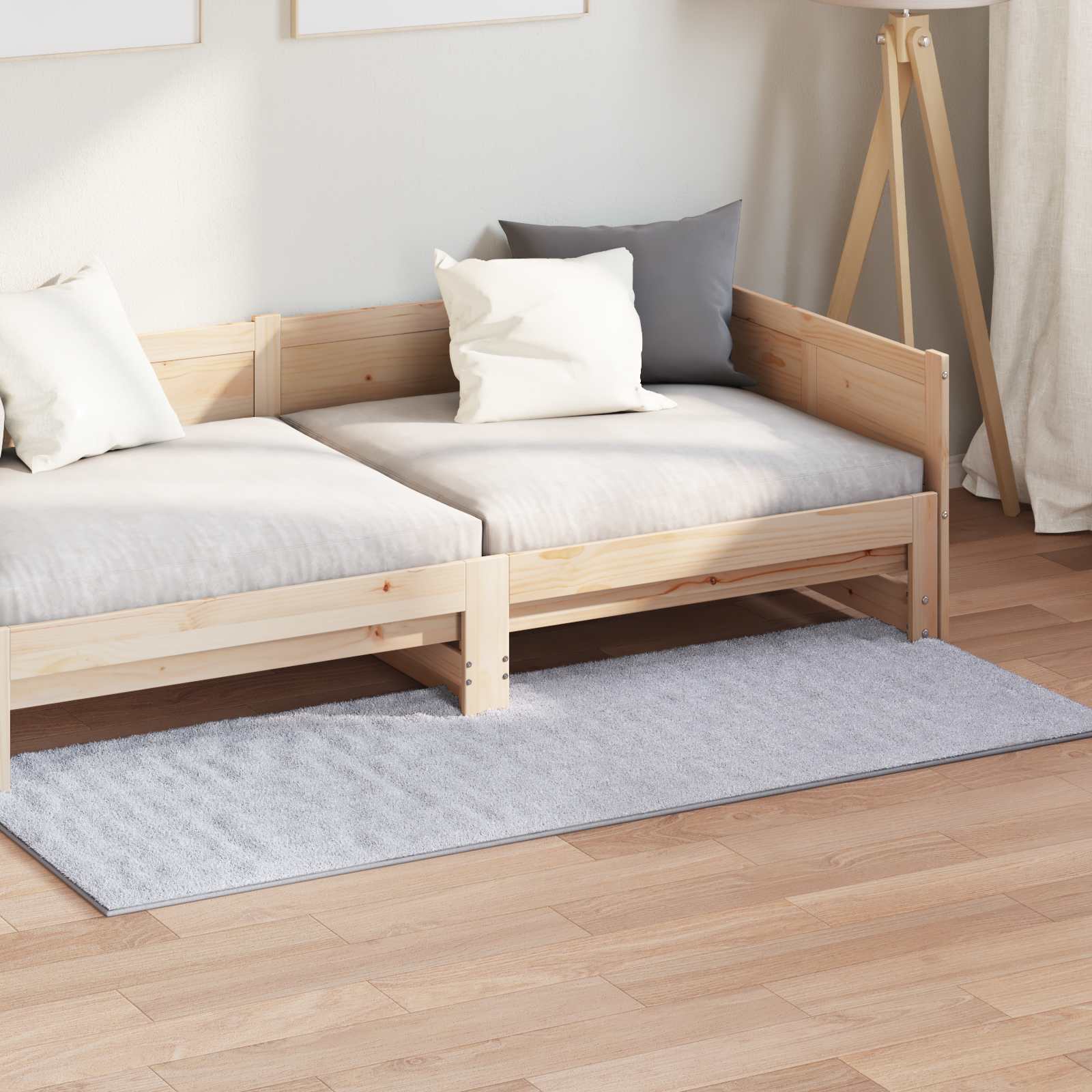 vidaXL Dywany pokojowe Prostokątny SIROLO Szary 200 x 80 cm Poliester