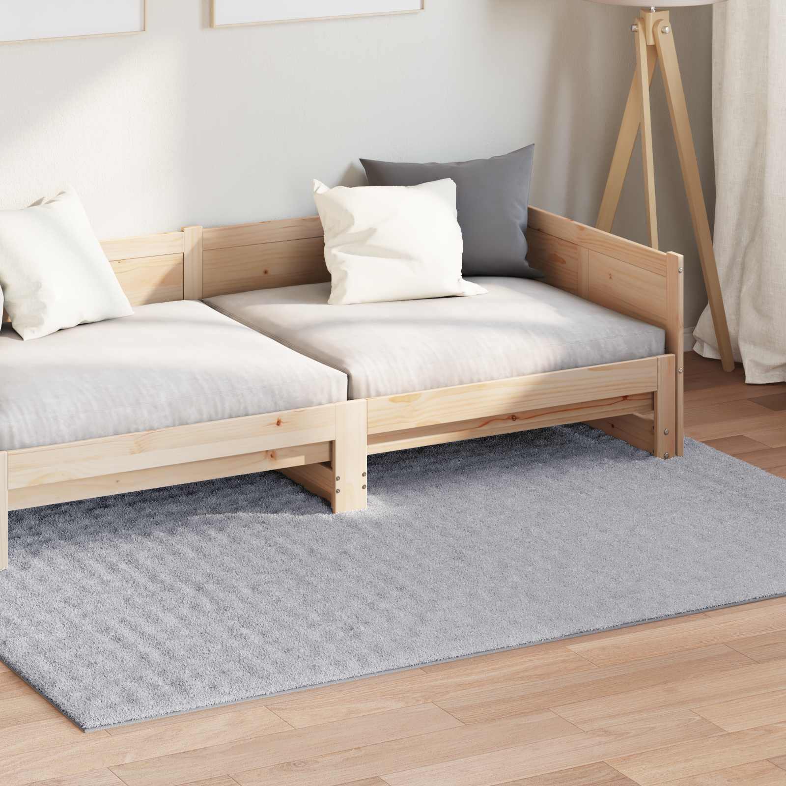 vidaXL Dywany pokojowe Prostokątny SIROLO Szary 170 x 120 cm Poliester