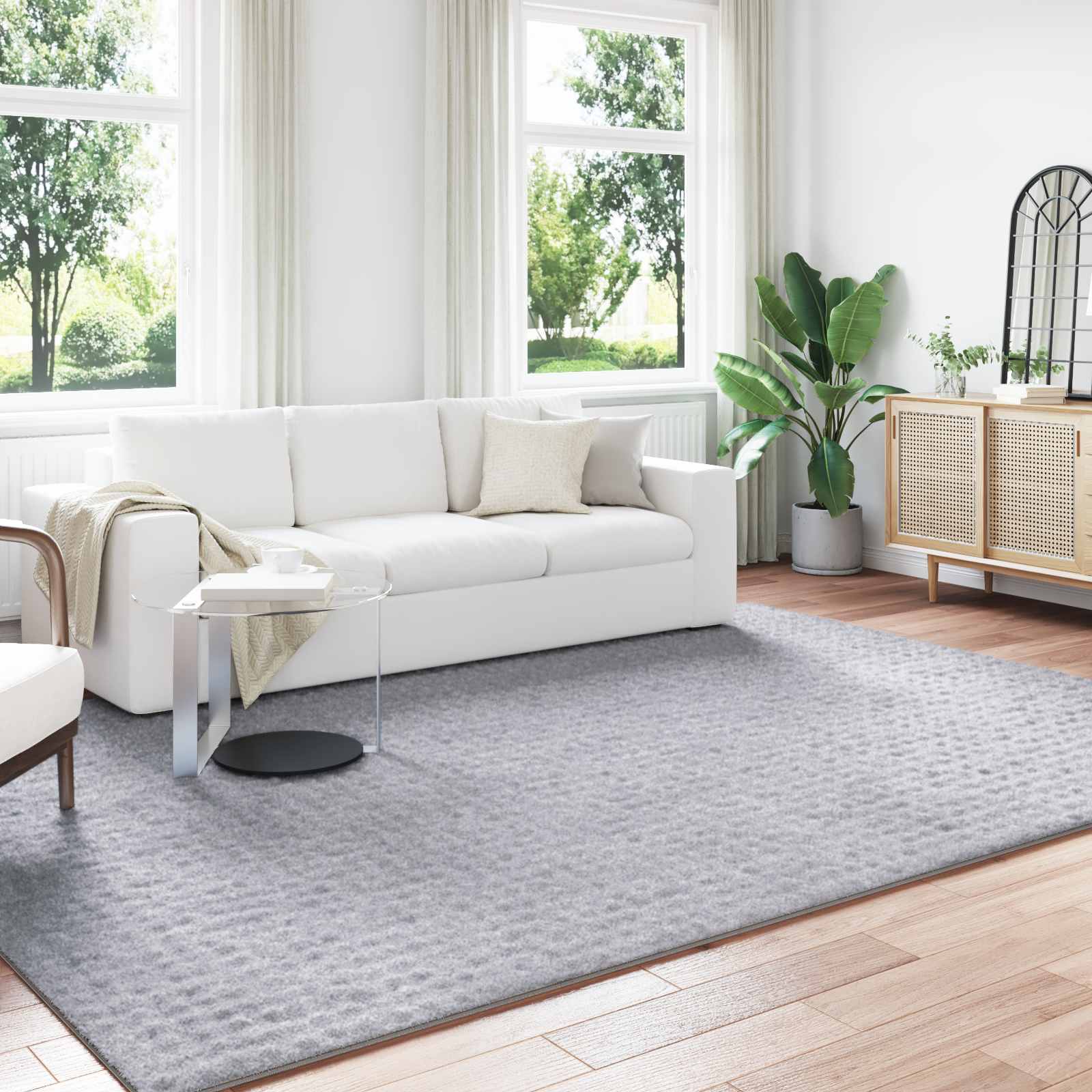 vidaXL Dywany pokojowe Prostokątny SIROLO Szary 340 x 240 cm Poliester