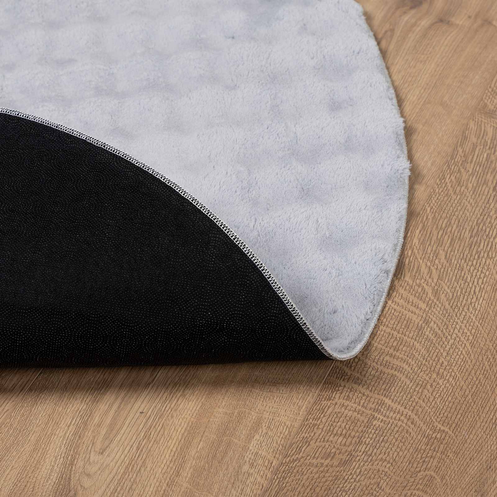 vidaXL Dywany pokojowe Okrągły SIROLO Szary Ø 120 CM Poliester