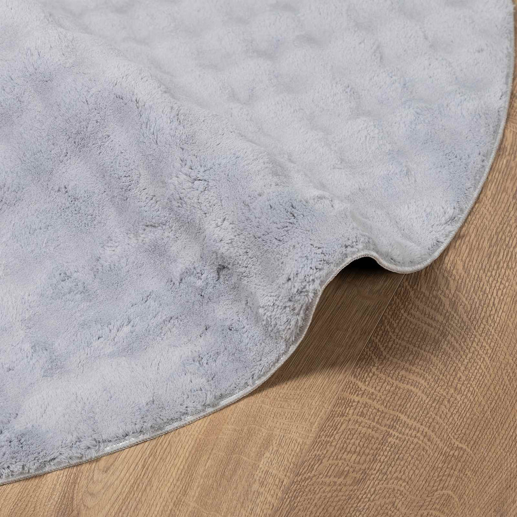 vidaXL Dywany pokojowe Okrągły SIROLO Szary Ø 120 CM Poliester
