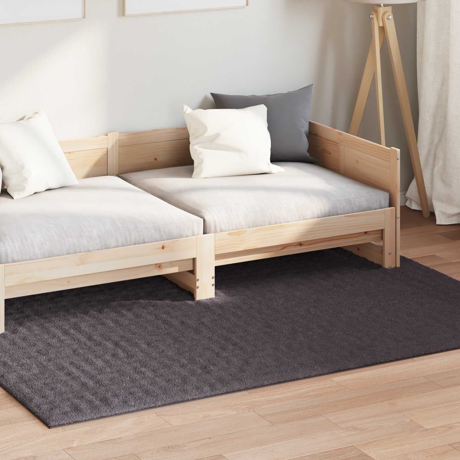 vidaXL Dywany pokojowe SIROLO Antracyt 170 x 120 cm Poliester