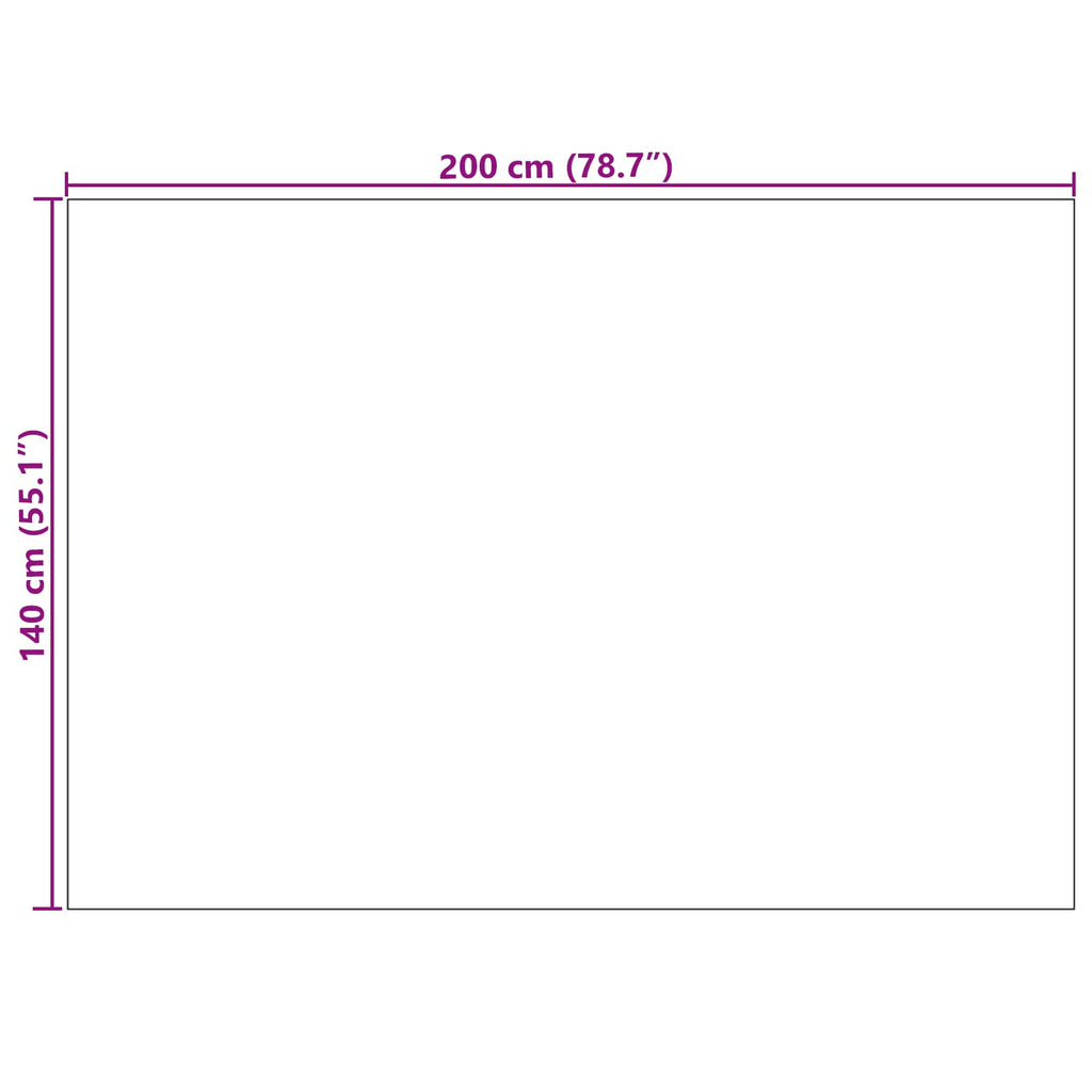 vidaXL Dywany pokojowe GALATI Kremowy 200 x 140 cm Poliester