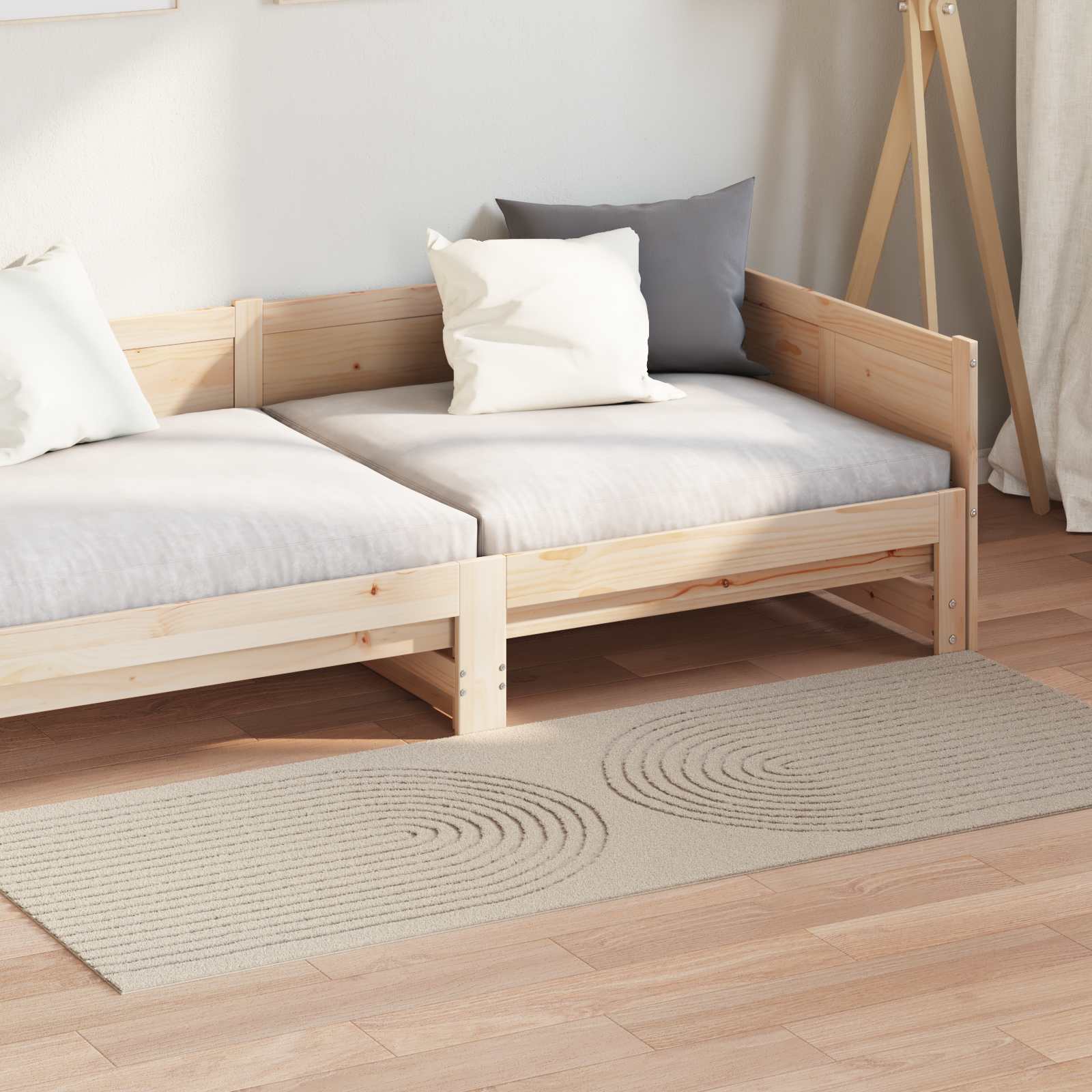 vidaXL Dywany pokojowe Prostokątny GALATI Beżowy 150 x 80 cm Poliester
