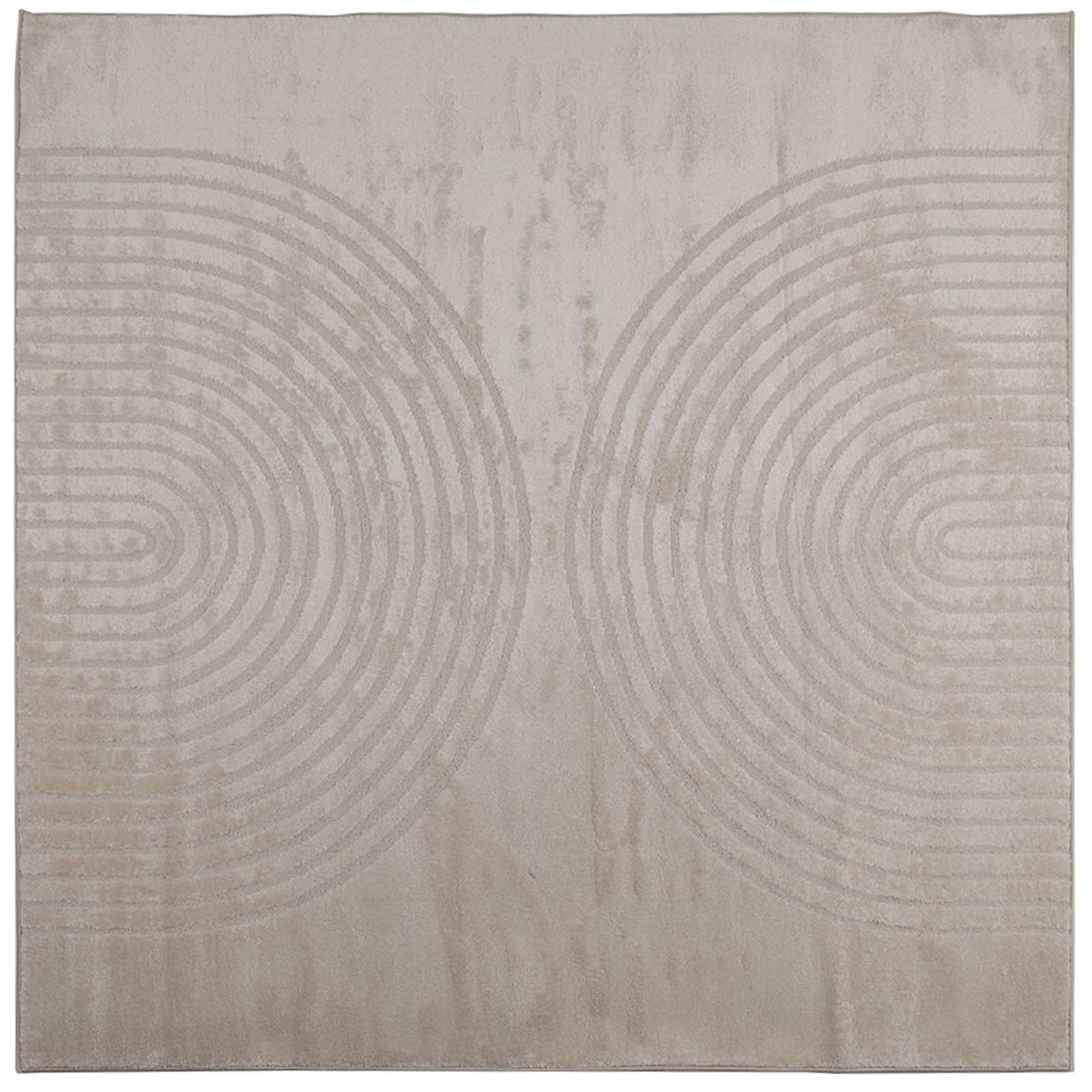 vidaXL Dywany pokojowe Kwadrat GALATI Beżowy 240 x 240 cm Poliester