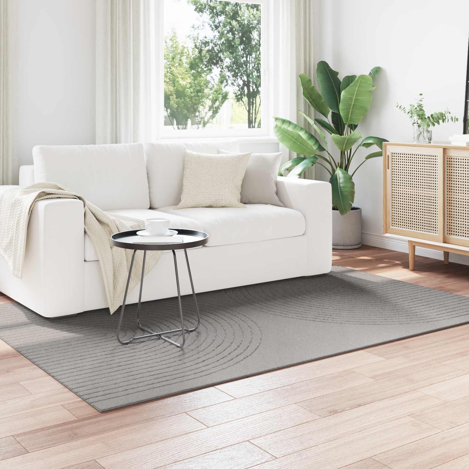 vidaXL Dywany pokojowe Prostokątny GALATI Szary 200 x 140 cm Poliester