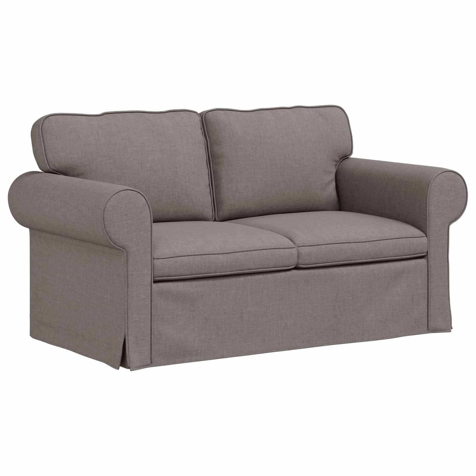 vidaXL Zestaw Sof 2 pcs Ciemnoszary 155 x 82 x 80 cm tkanina