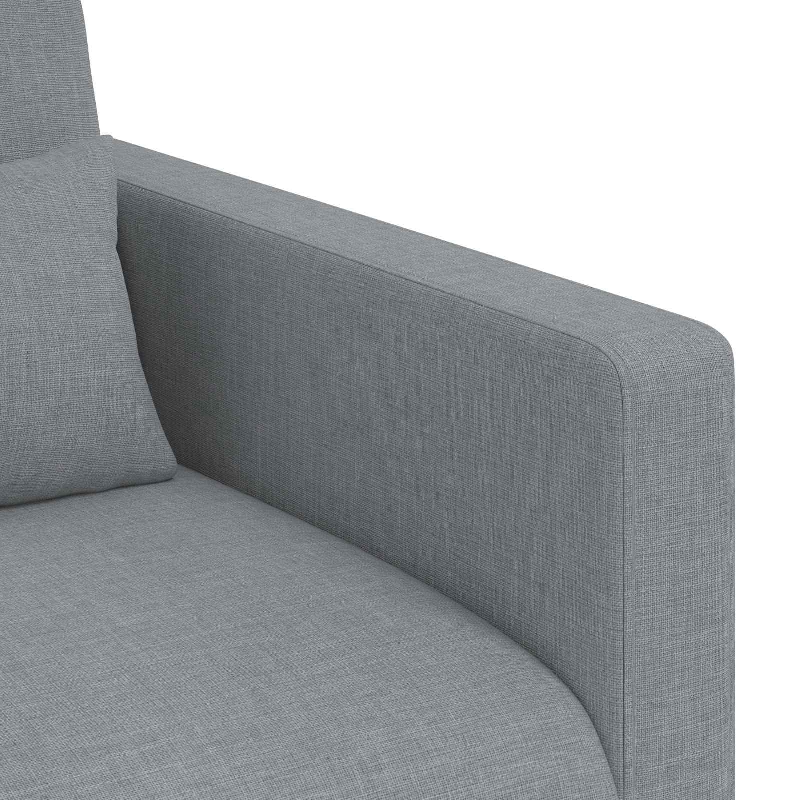 vidaXL Zestaw Sof 2 pcs Jasnoszary 139 x 78 x 80 cm tkanina