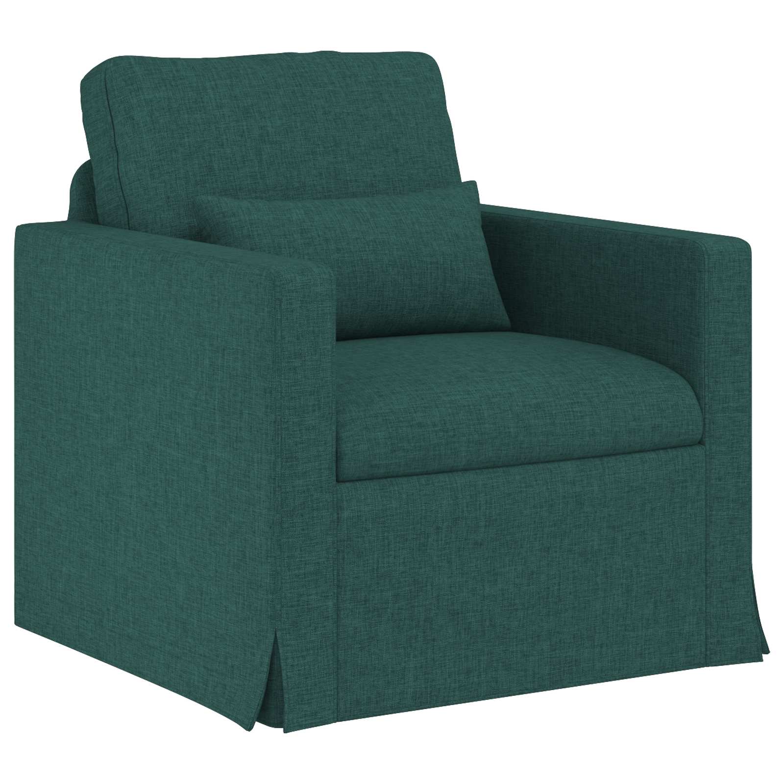vidaXL Zestaw Sof 2 pcs Ciemna zieleń 139 x 78 x 80 cm tkanina
