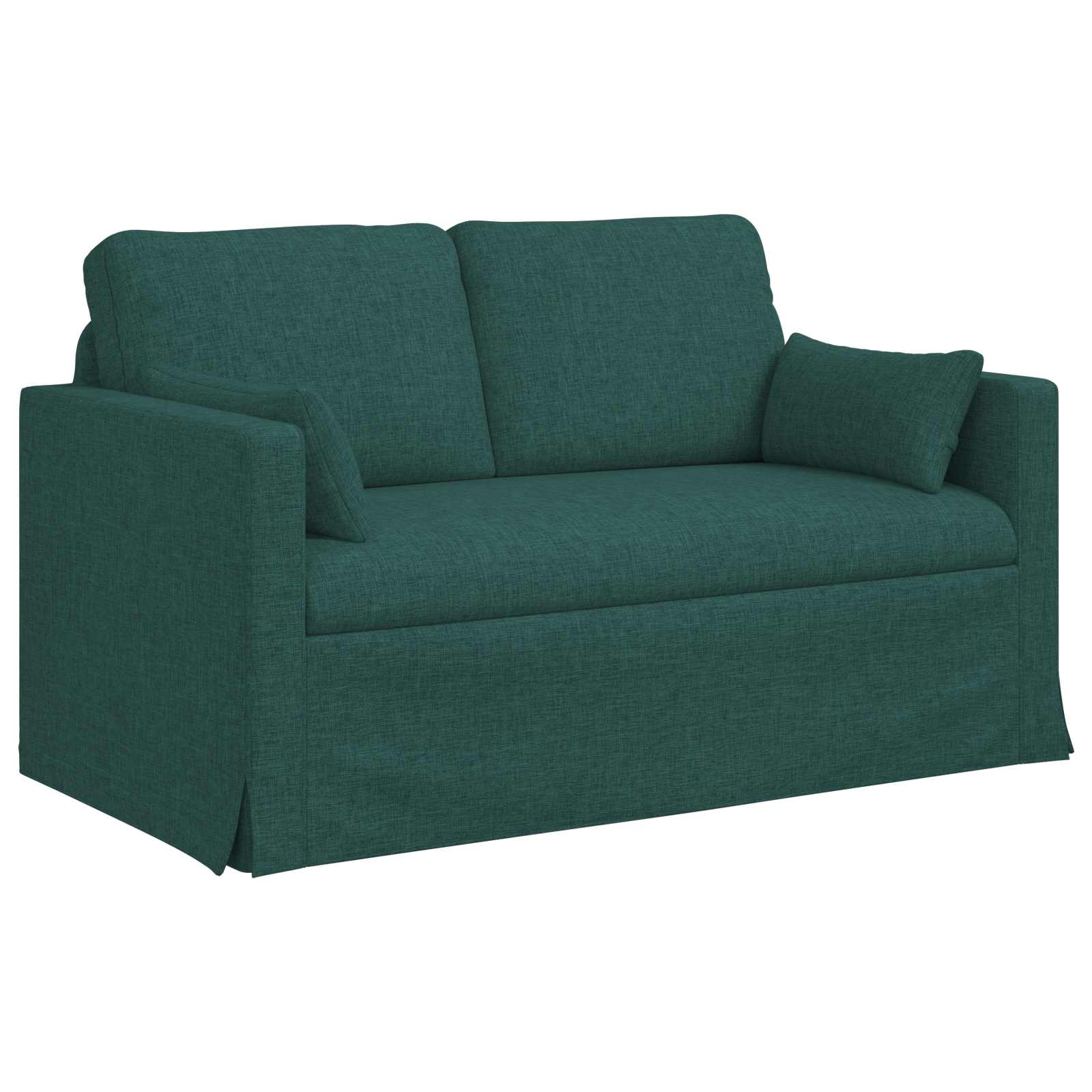vidaXL Zestaw Sof 2 pcs Ciemna zieleń 139 x 78 x 80 cm tkanina